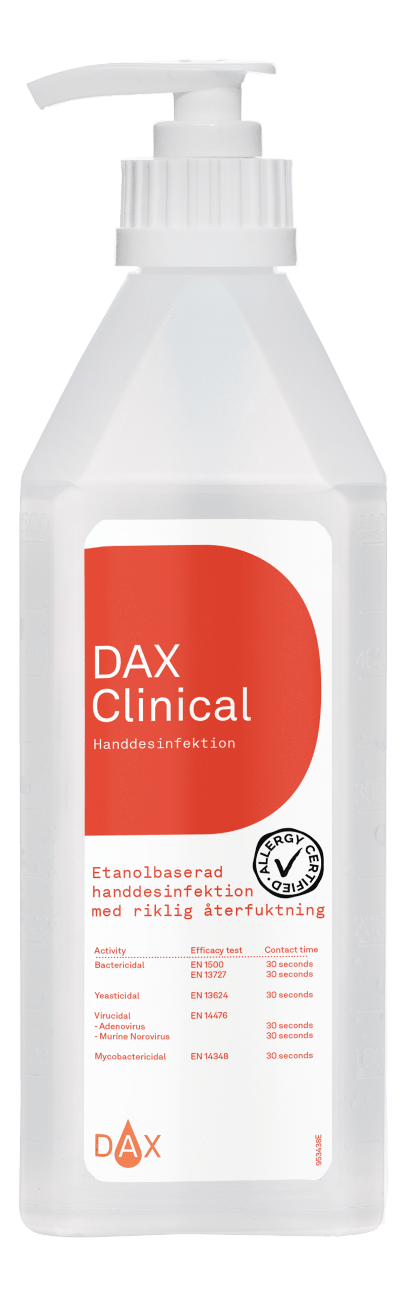Handdesinfektion DAX pump 600ml