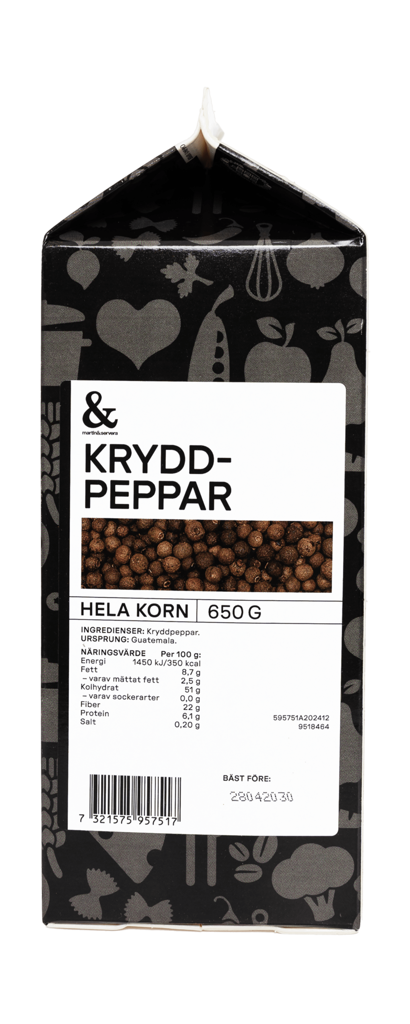 Kryddpeppar hel 650g - Bild 1 av 2