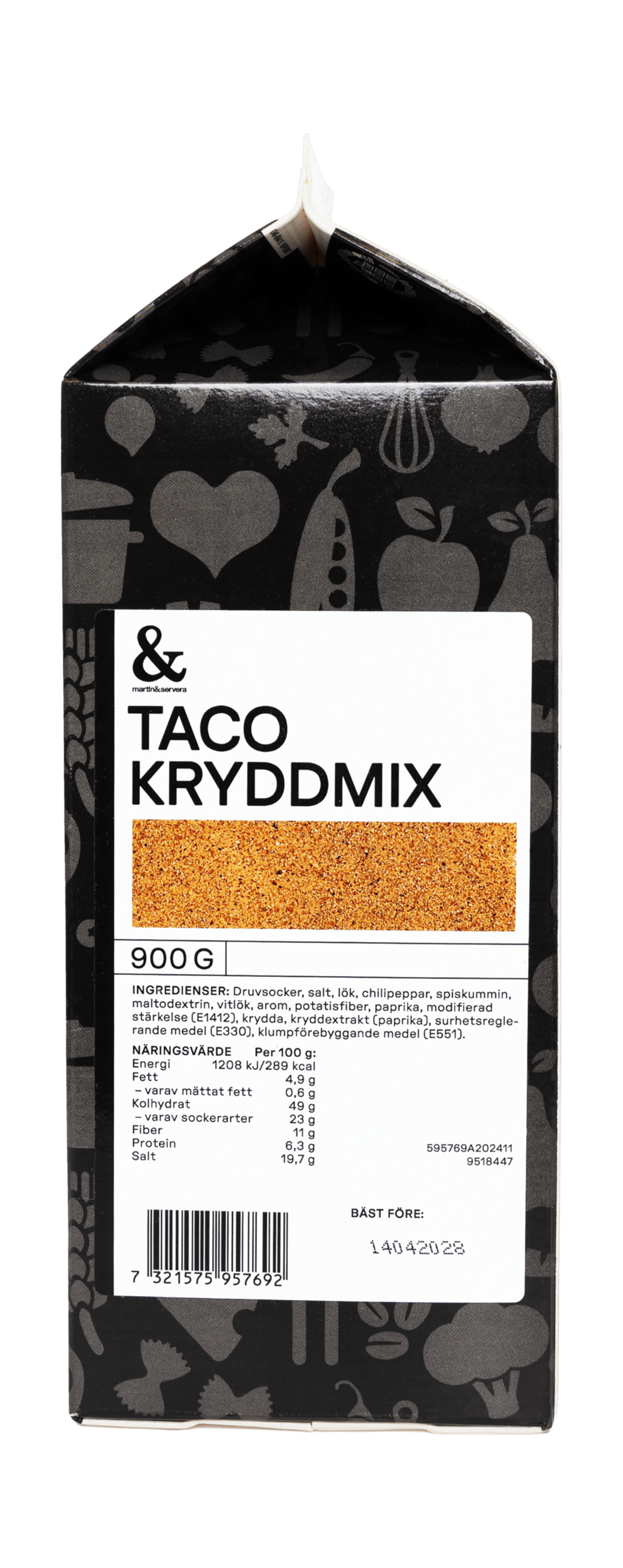 Taco krydd mix 900g - Bild 1 av 1