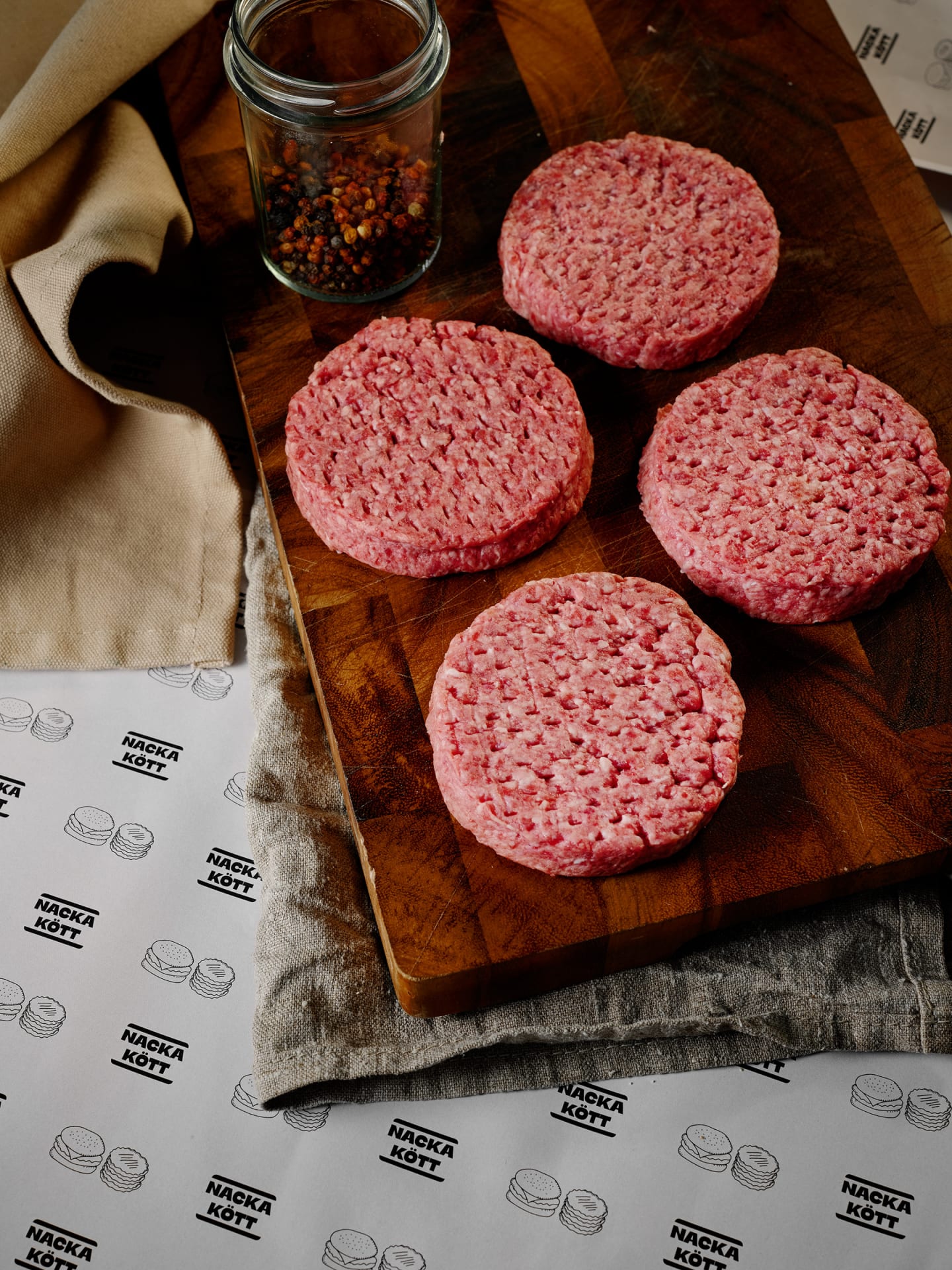 Hamburgare högrev premium 180g/8,64kg - Bild 1 av 2