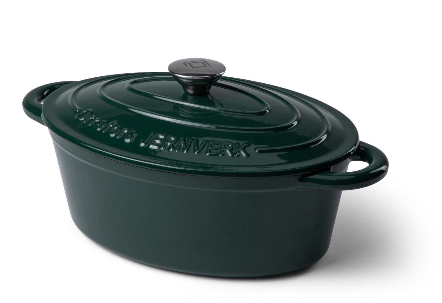 Gjutjärnsgryta Oval 4l Mörkgrön