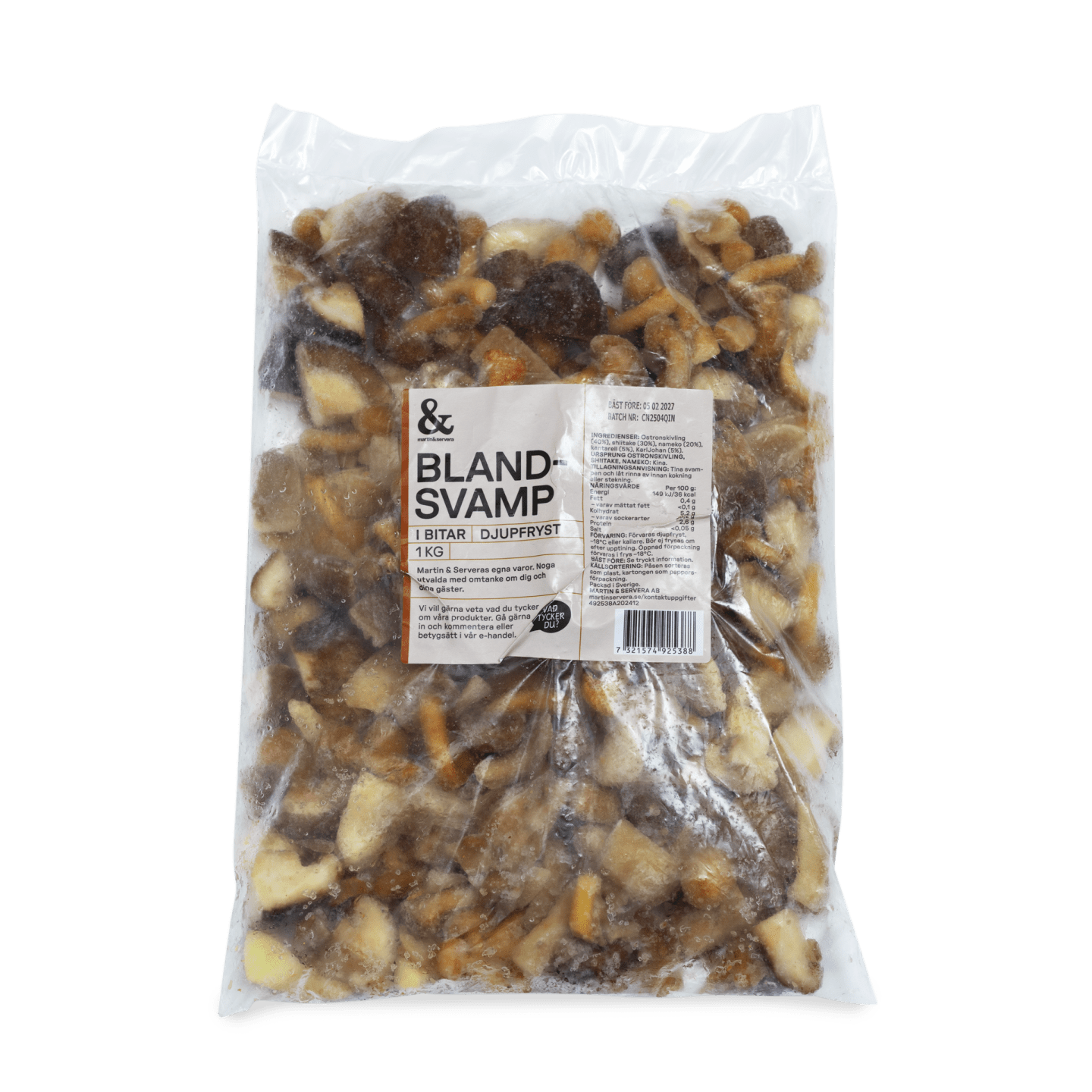 Blandsvamp bitar 1kg - Bild 1 av 2