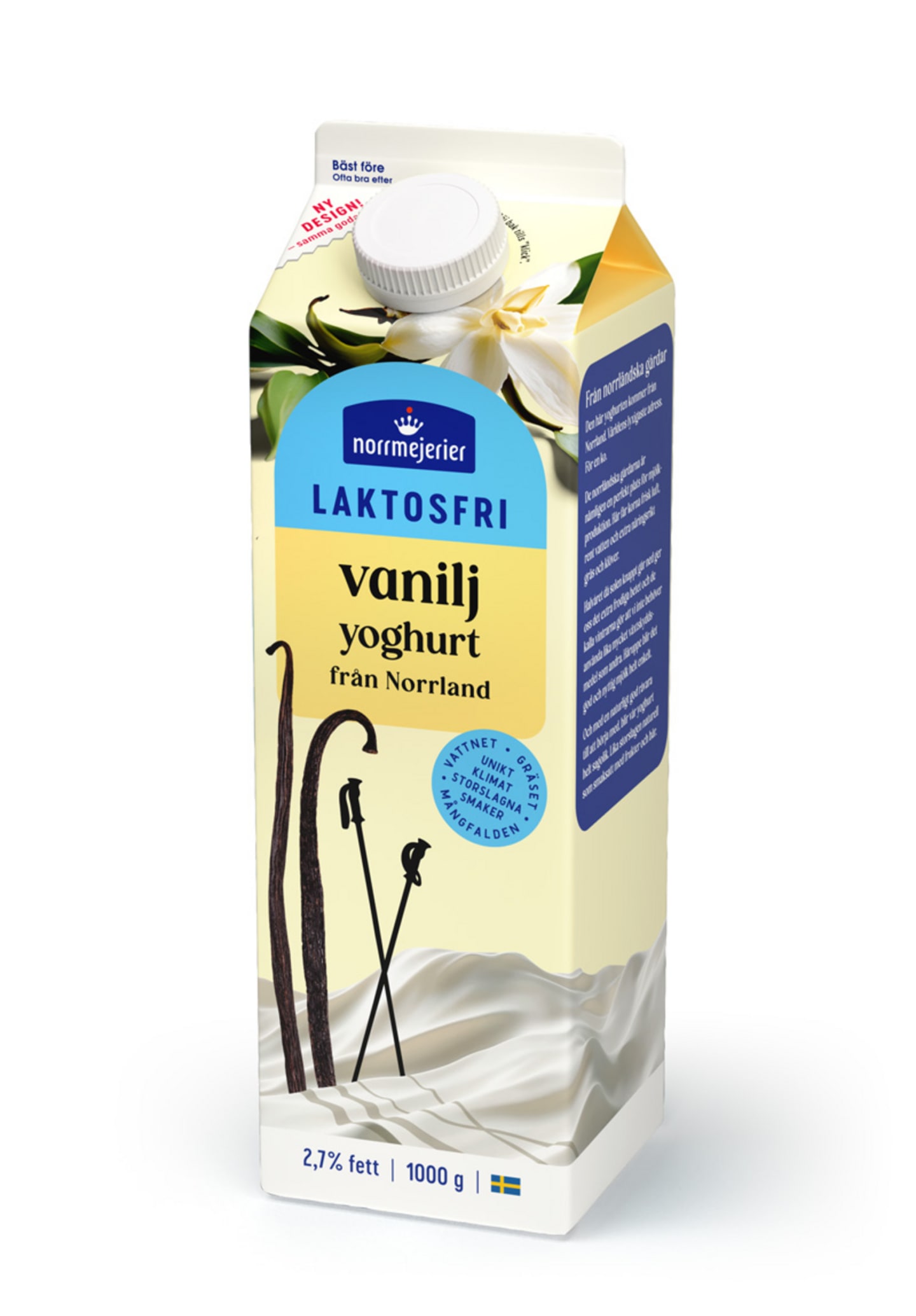 Vaniljyoghurt laktosfri 2,7% 1kg