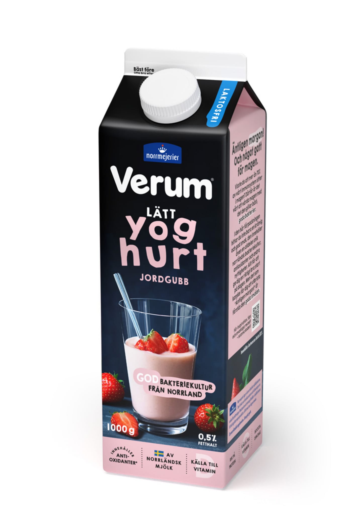 Yoghurt verum jordgubb laktosfr 0,5% 1kg