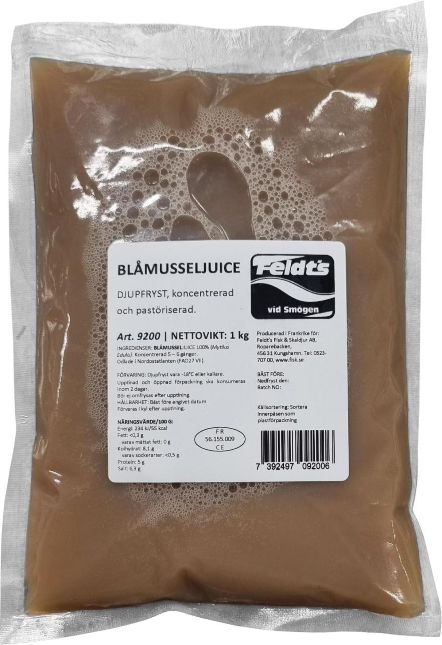 Blåmusseljuice koncentrerat 1+3 1kg
