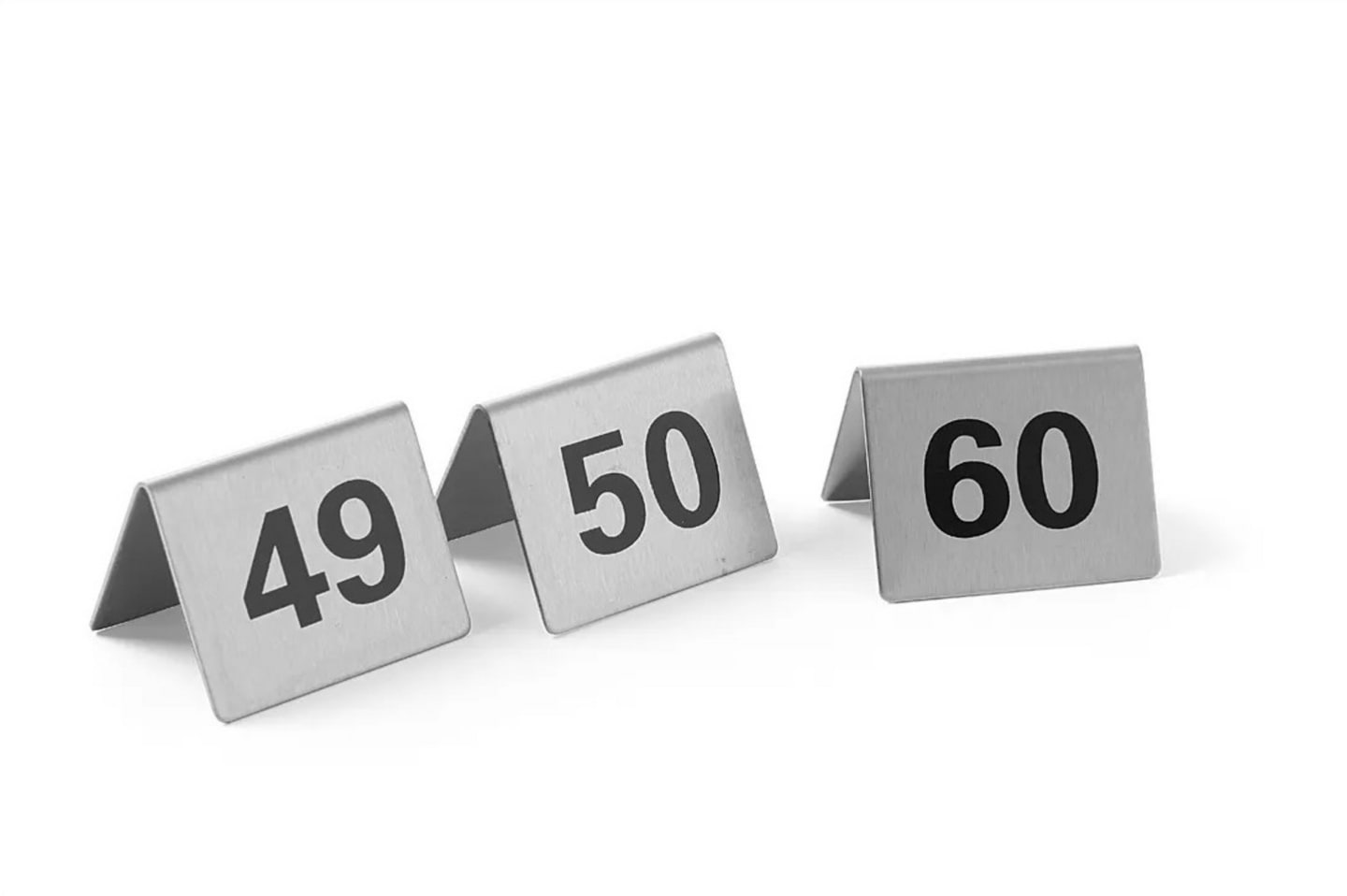 Skylt bordsnummer 49-60
