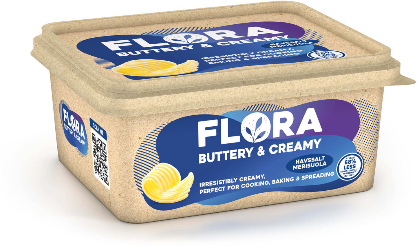Flora Buttery & Creamy Havssalt 600g - Bild 1 av 3