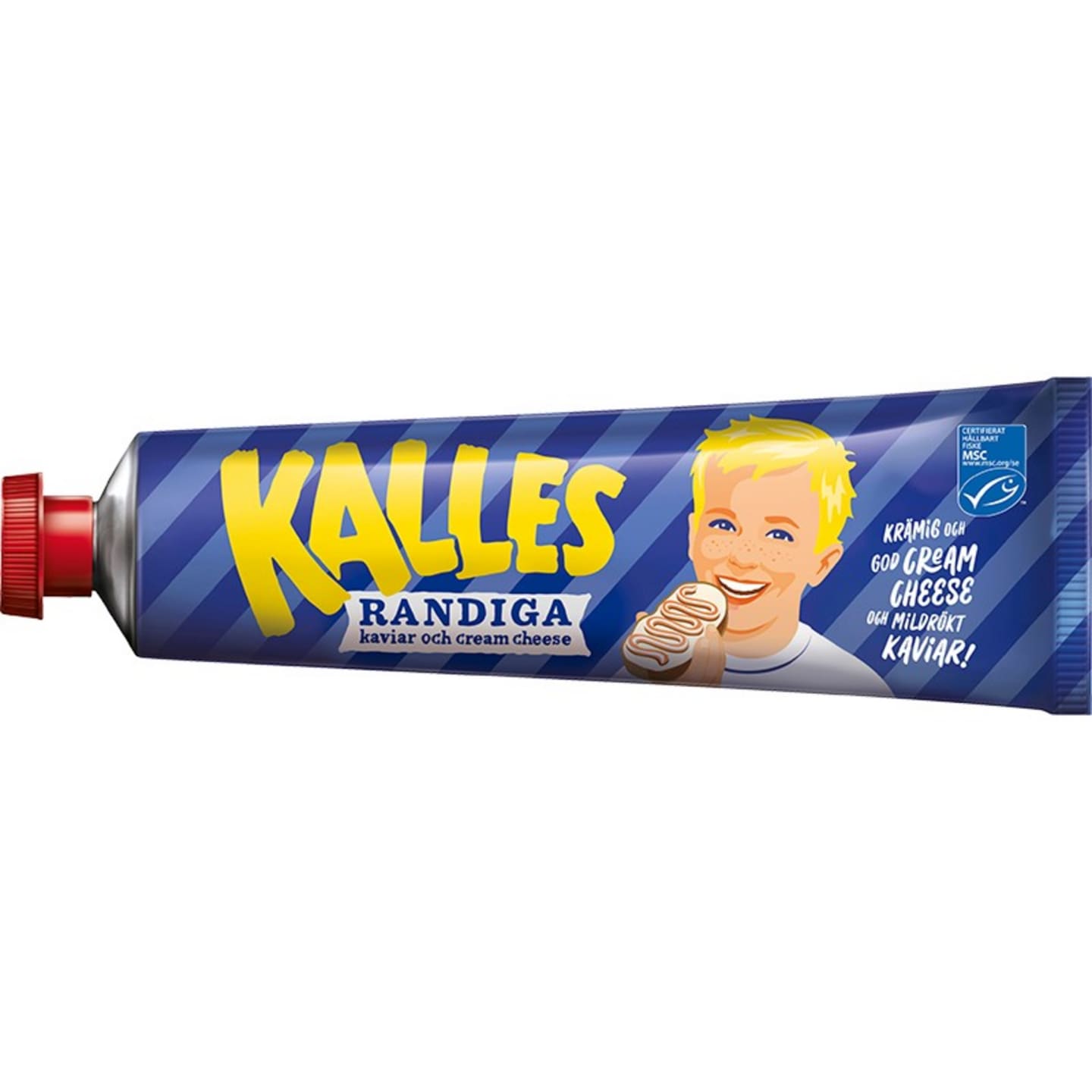 Kalles randiga färskost kaviar MSC 285g