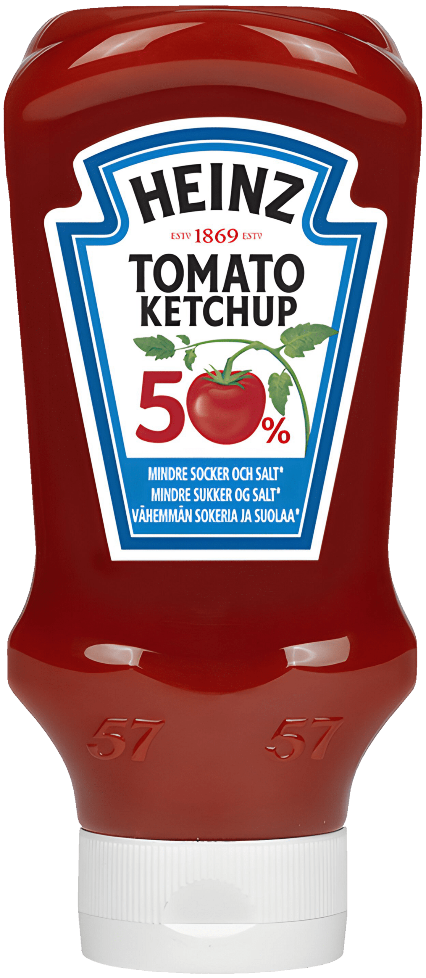 Ketchup 50% mindre socker/salt 500ml