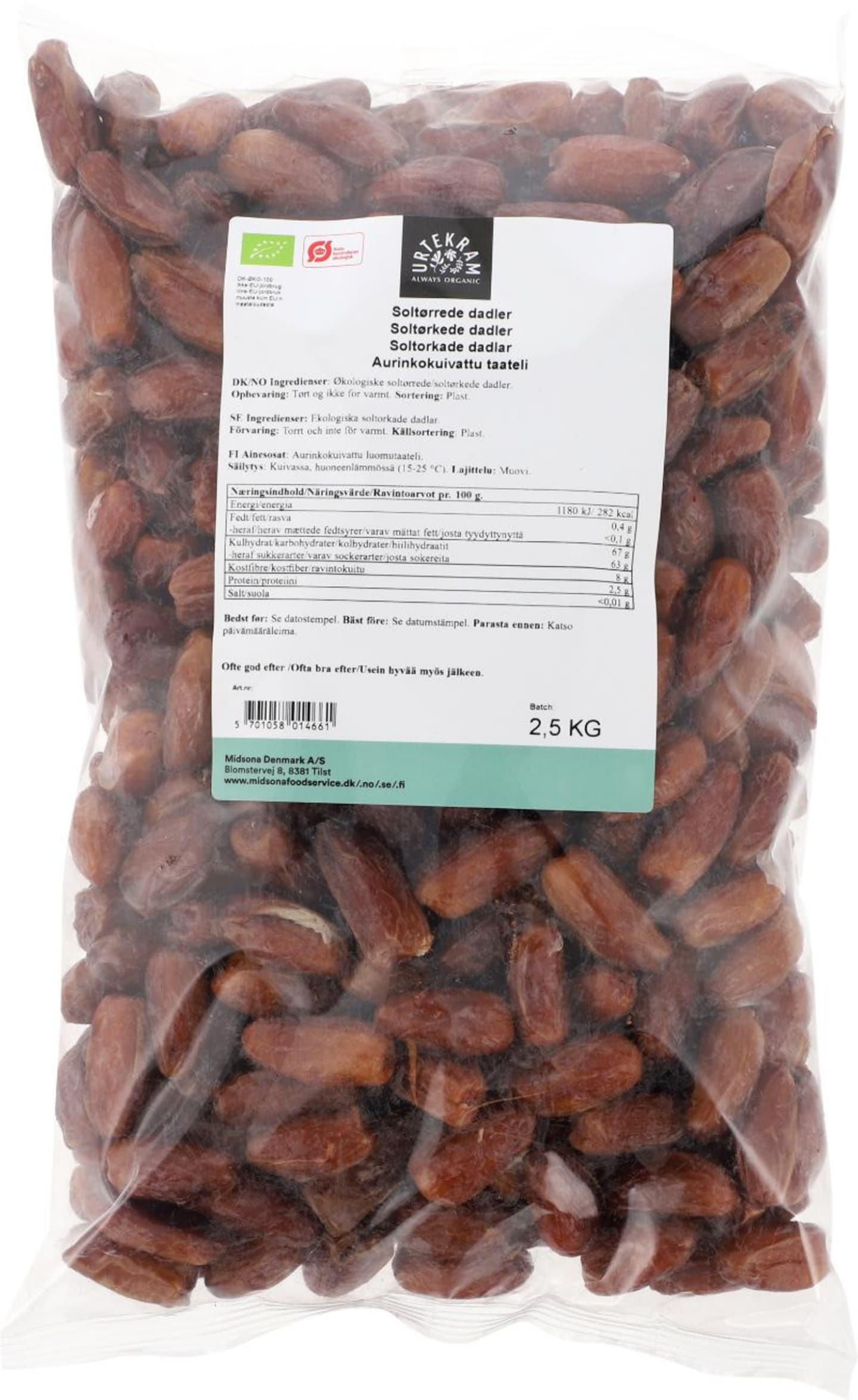 Soltorkade Dadlar Eko 2,5kg