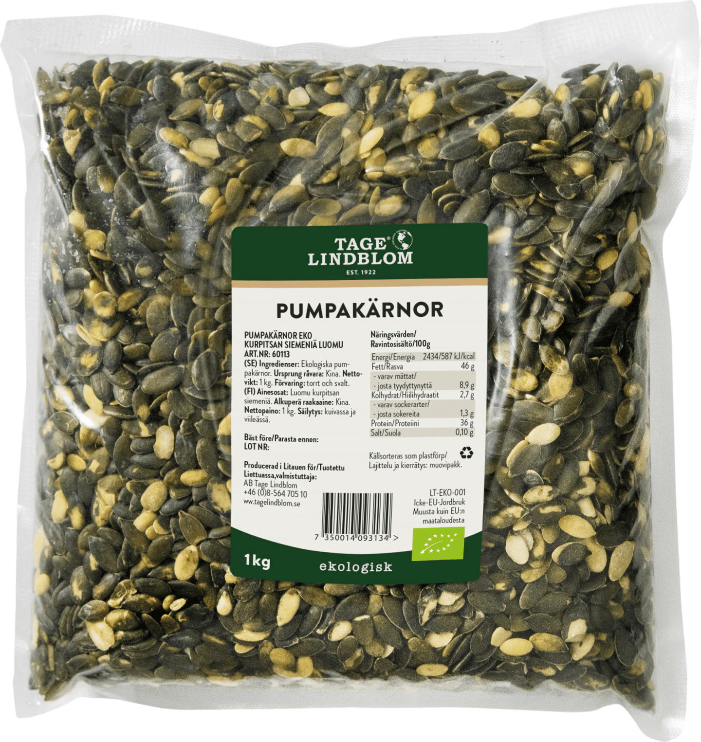 Pumpakärna 1kg