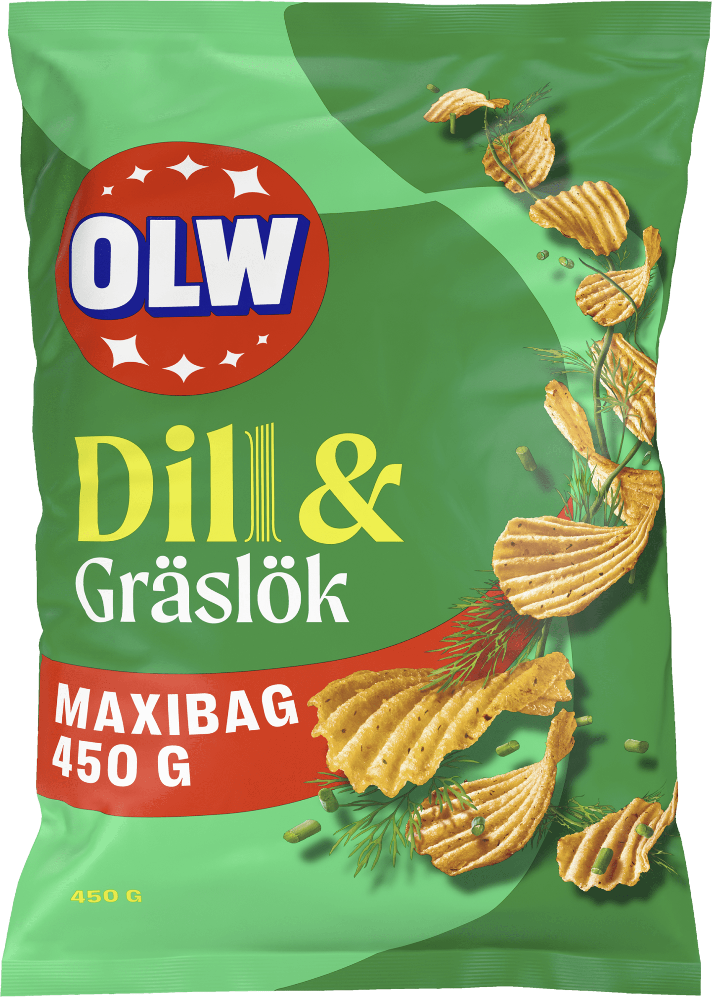 Chips Dill&Gräslök 450g