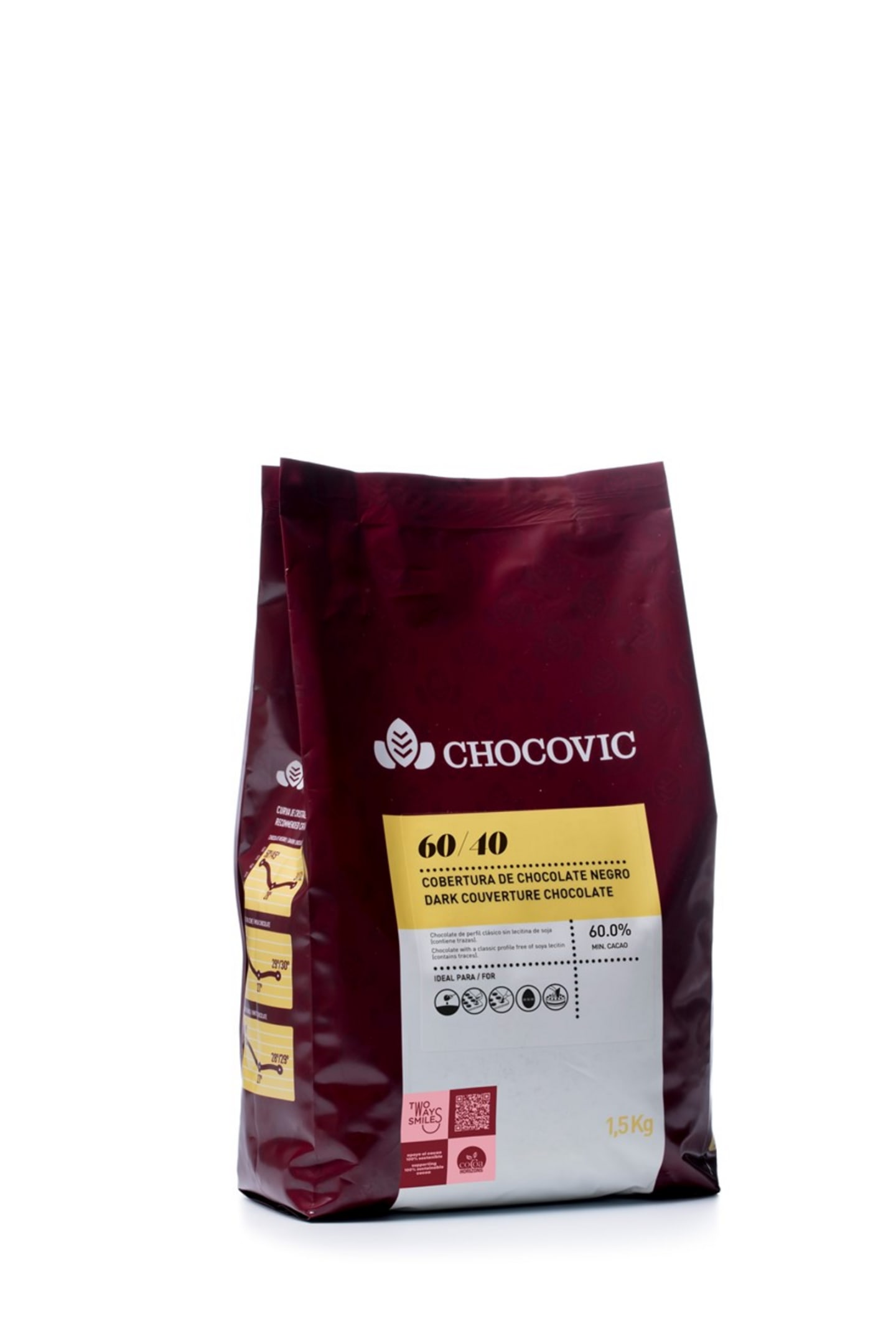 Mörk Choklad 60/40 Pellets 1,5kg