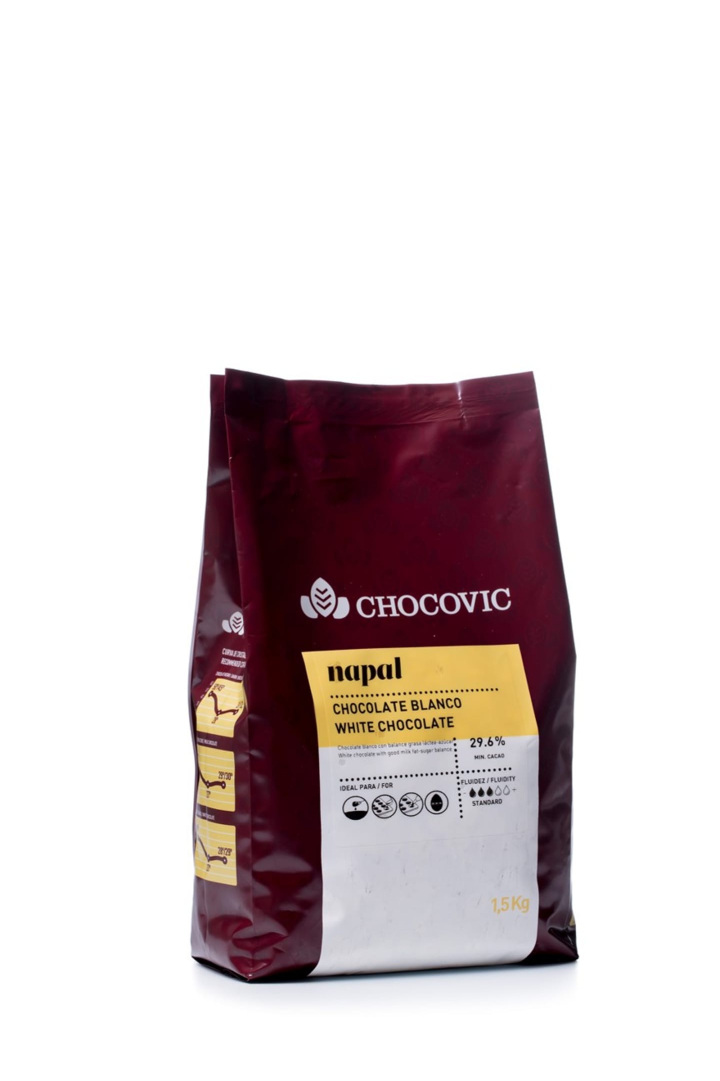 Vit Choklad Napal Pellets 29,6% 1,5kg