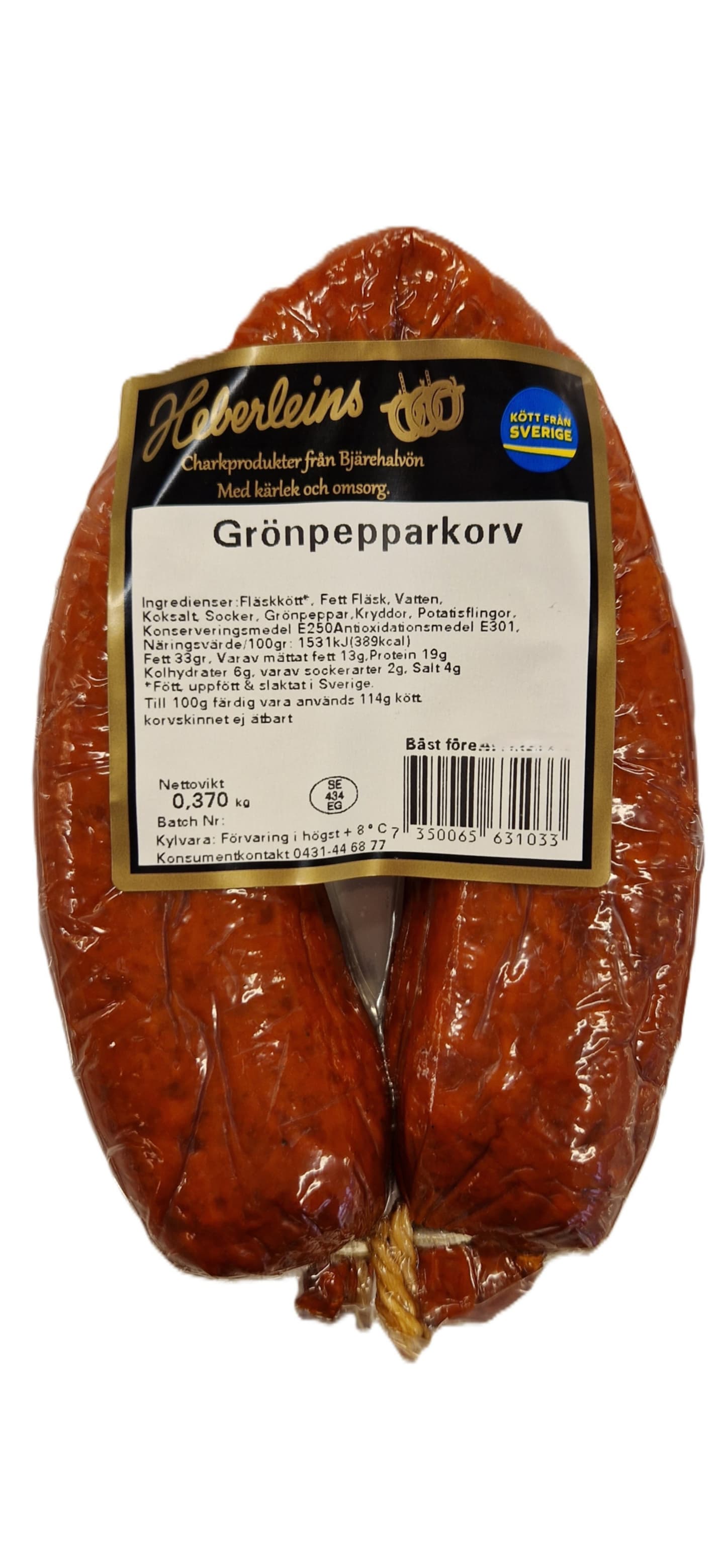 Grönpepparkorv 370g