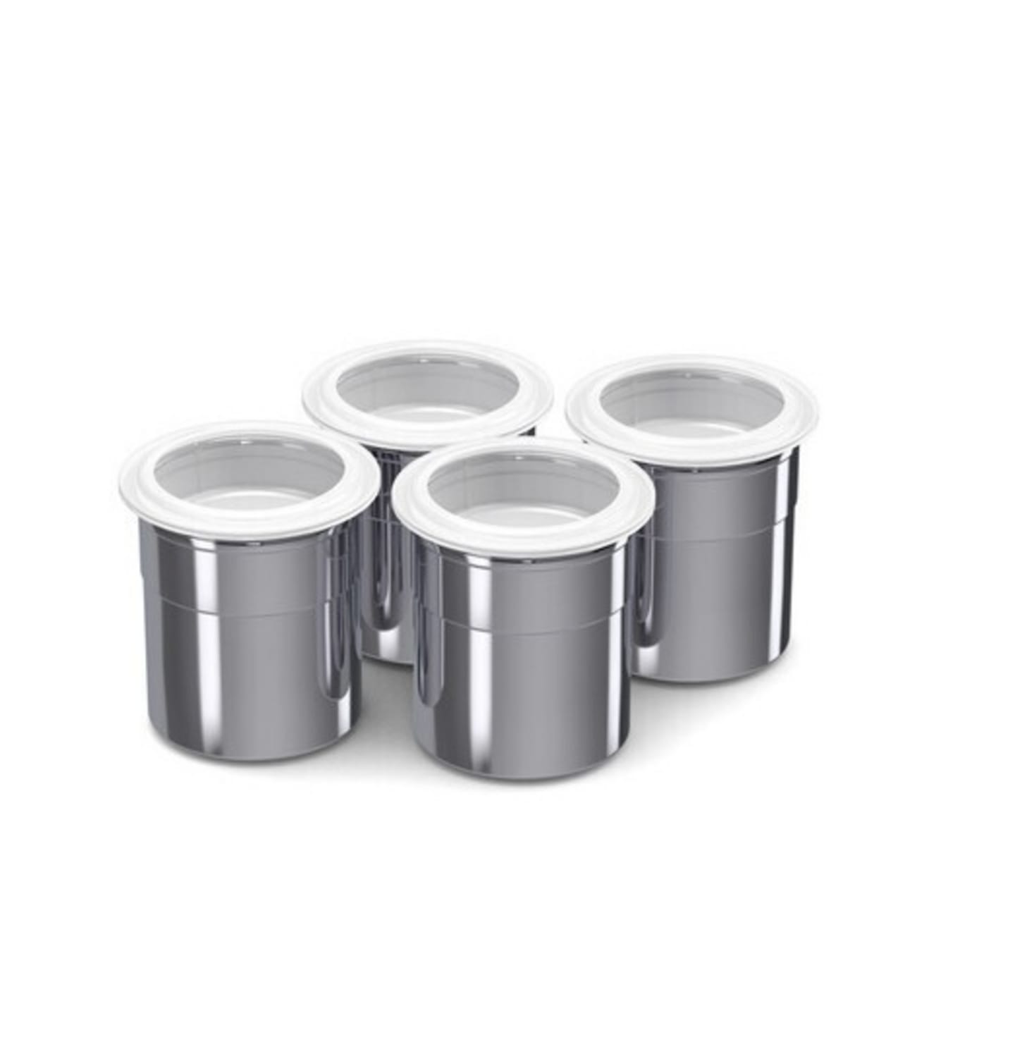 Rostfria bägare 4 st Mousse Chef