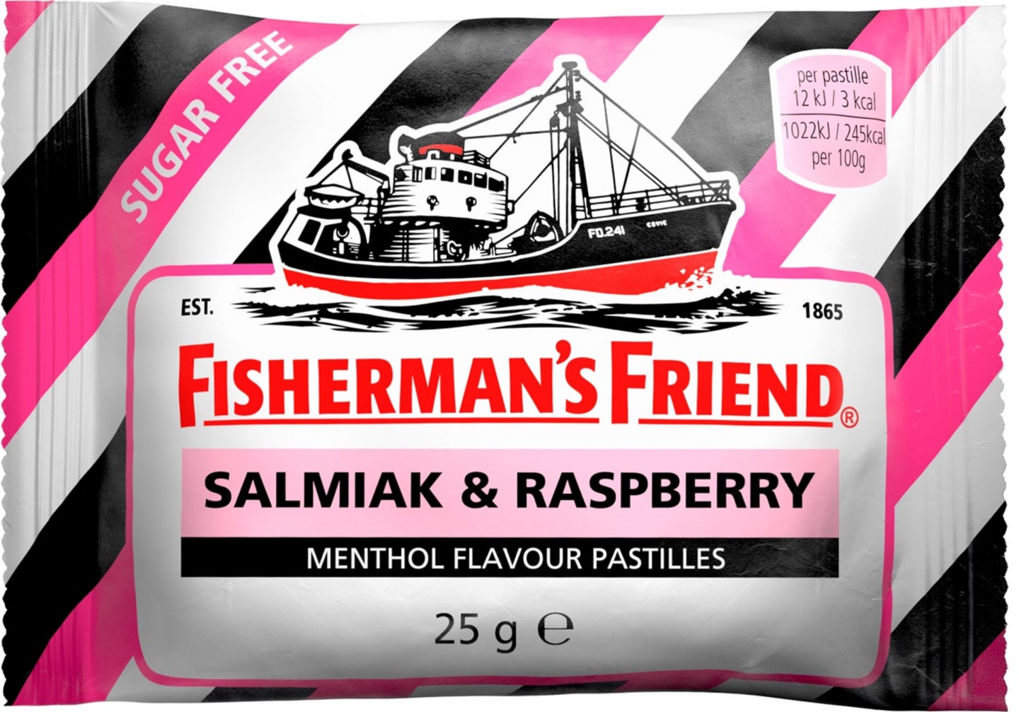 Salmiak & Raspberry Sockerfri 25g