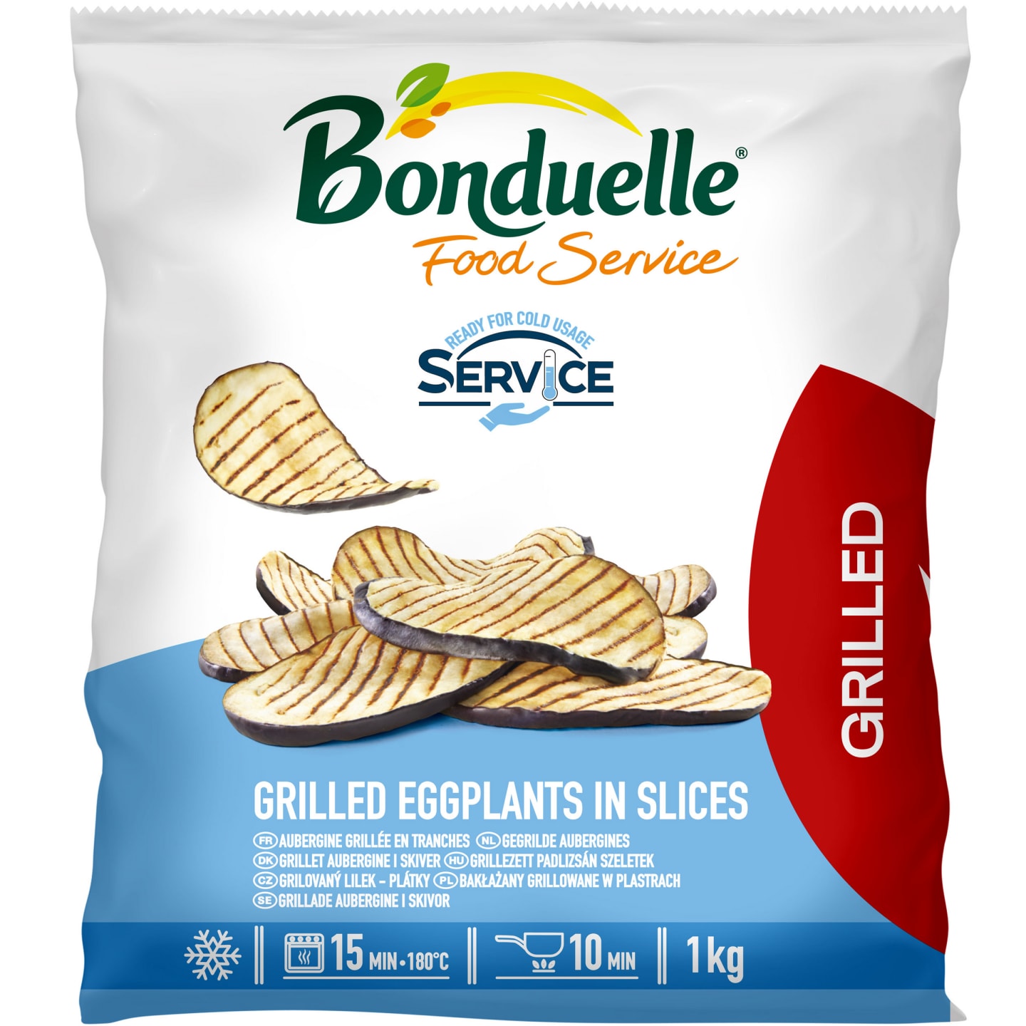 Grillad Aubergine Fryst 1kg