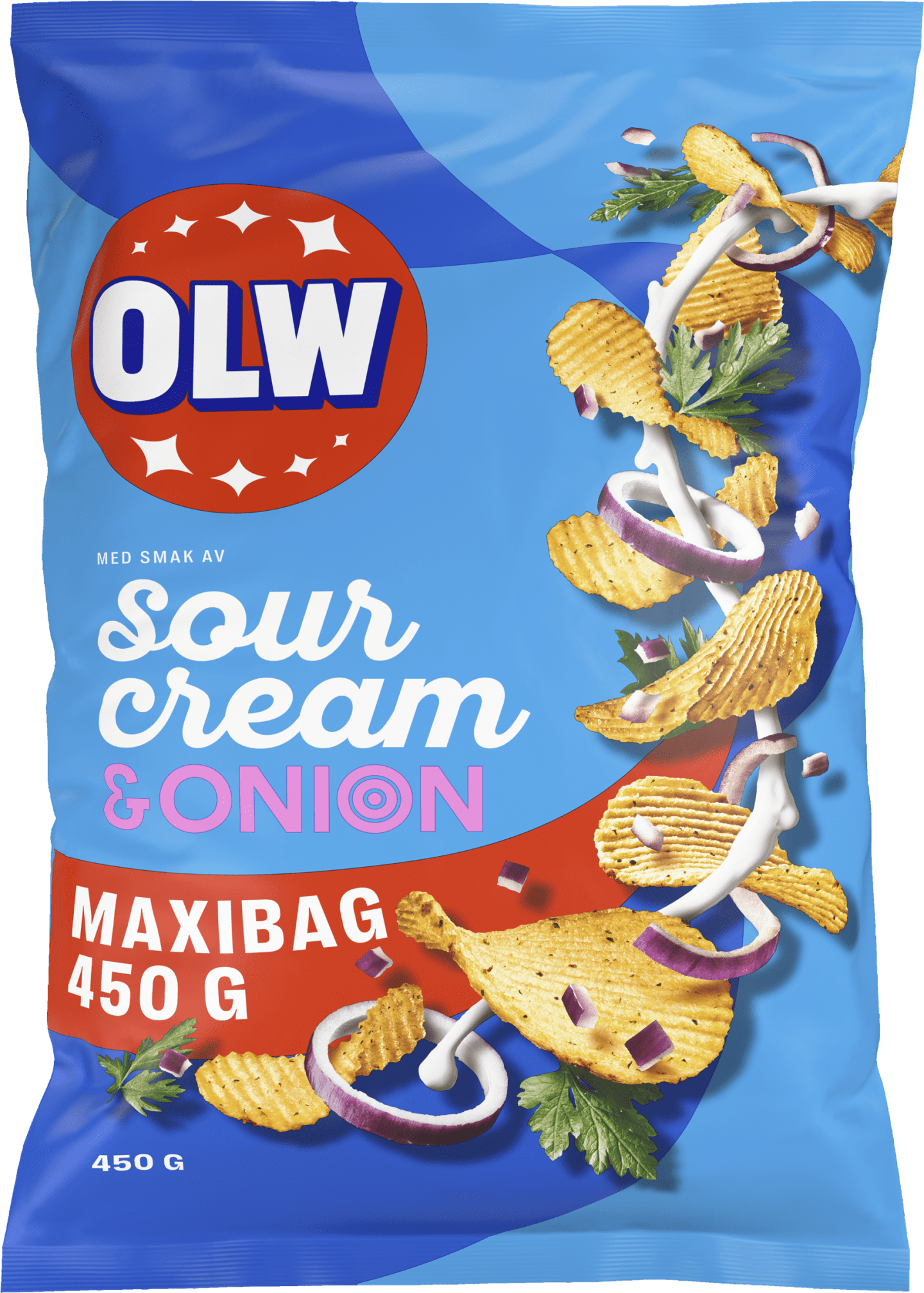 Chips Sourcream&Onion 450g