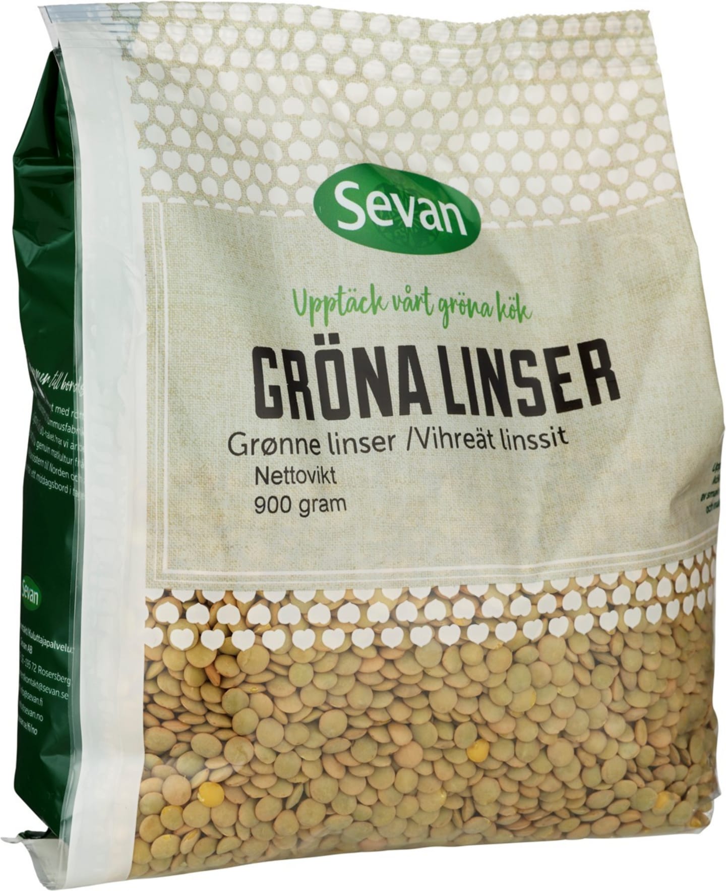 Gröna Linser 900g