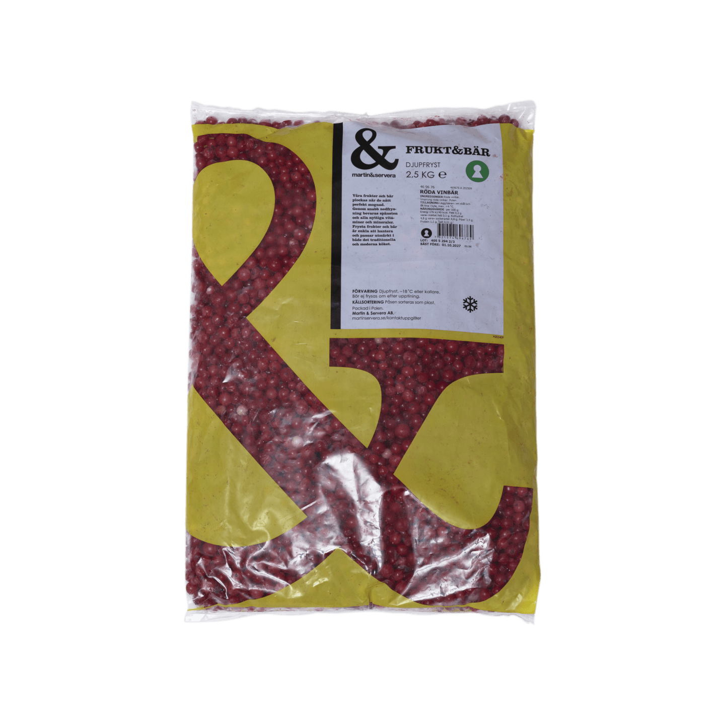 Röda  vinbär 2,5kg