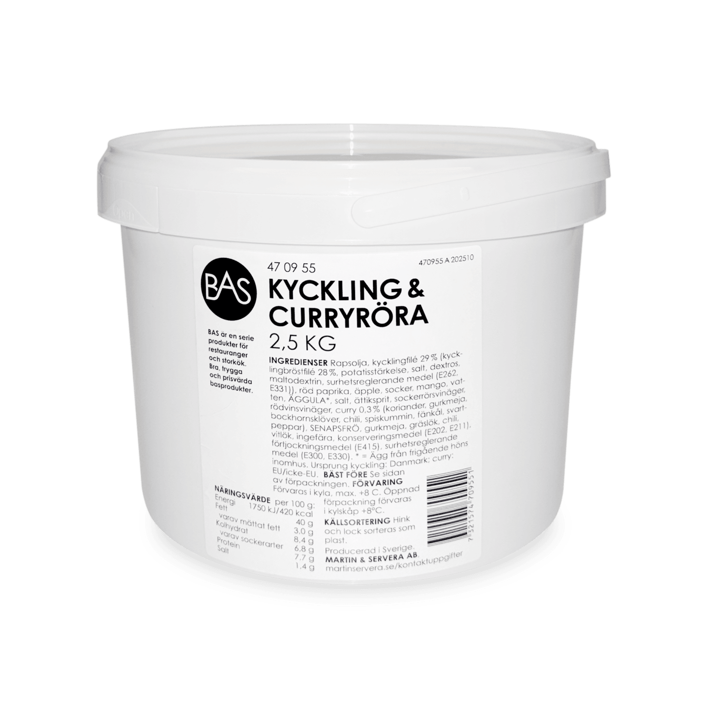 Kyckling & Curryröra 2,5kg