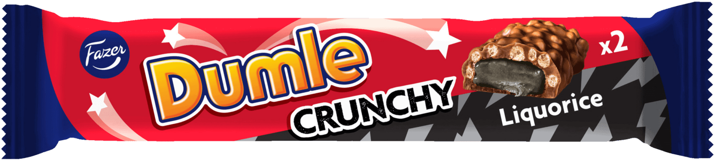 Dumle crunch lakrits 55g