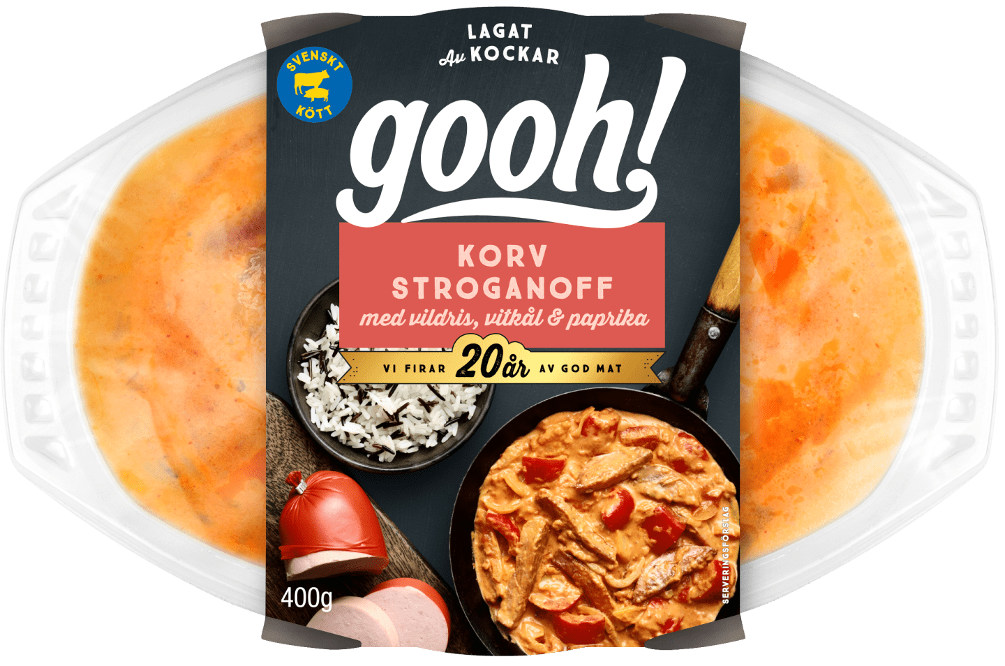 Korv stroganoff med vildris 400g