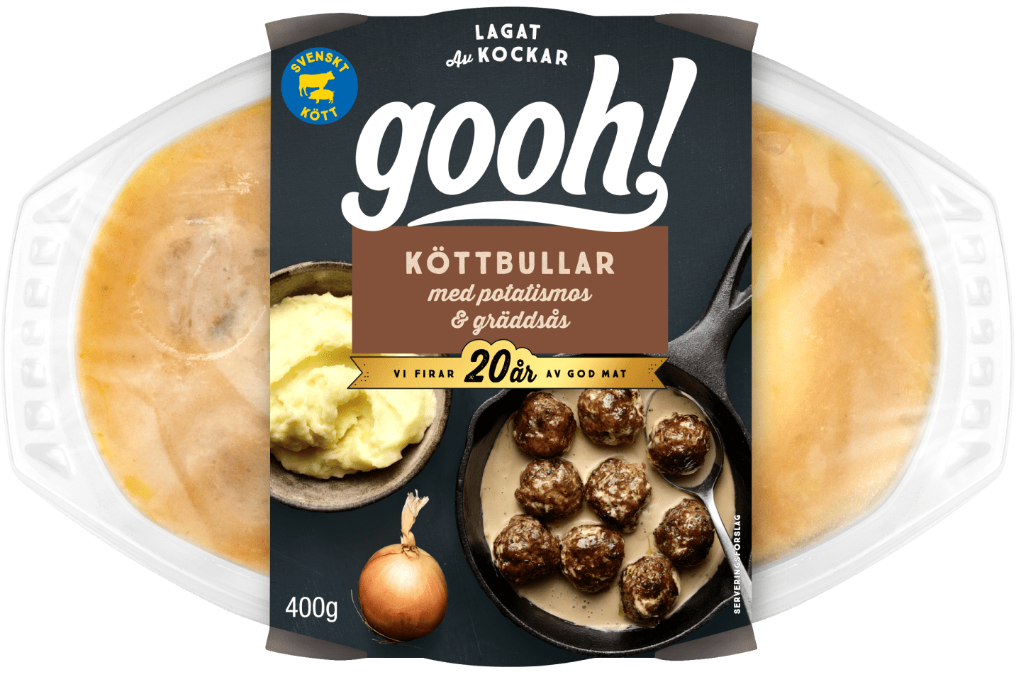 Köttbullar potatismos med gräddsås 400g