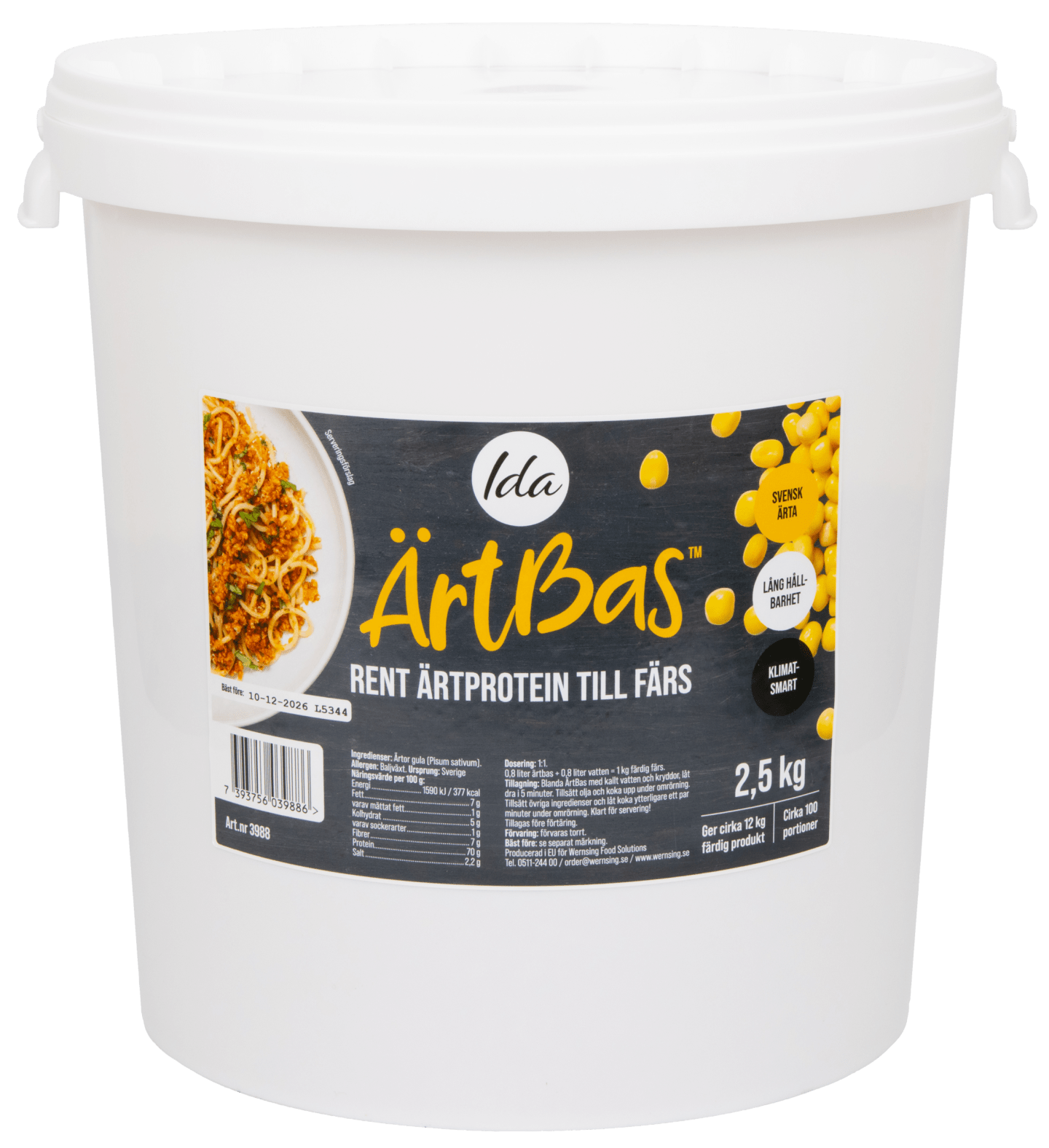 Vegansk bas för färs ÄrtBas 2,5kg - Bild 1 av 3