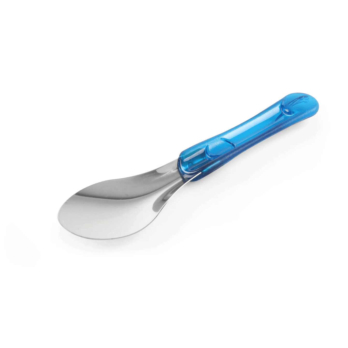 Gelatospade rostfri blått handtag