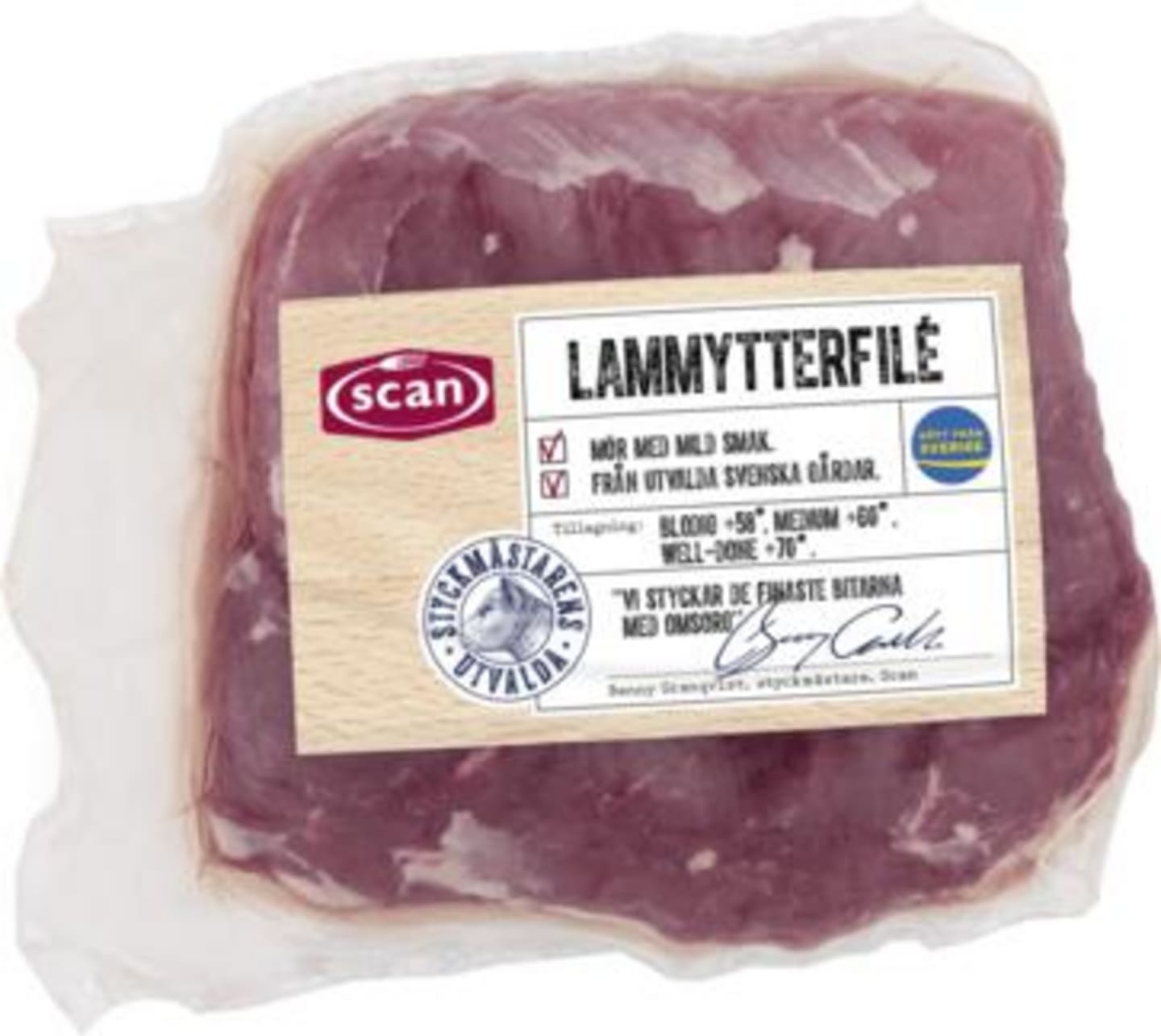 Lammytterfilé Kort Skin ca 360g