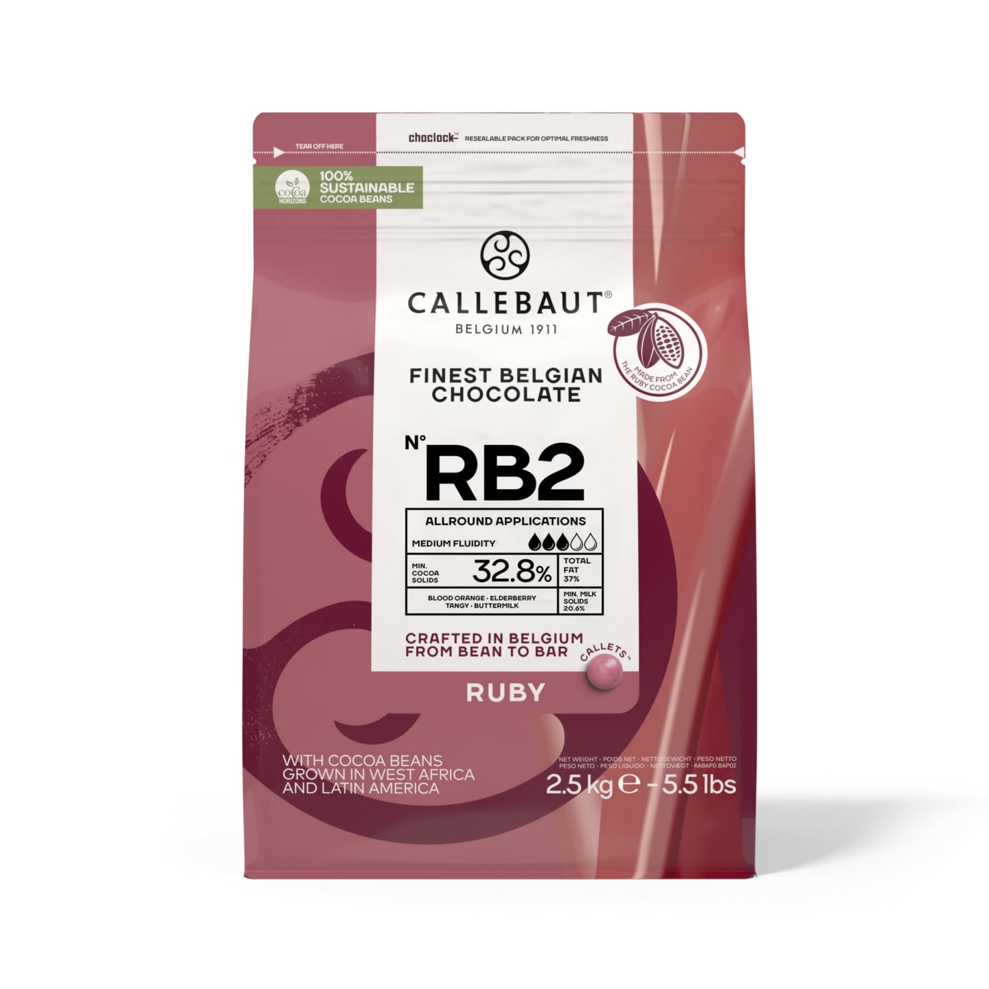 Ruby choklad pellets 2,5kg