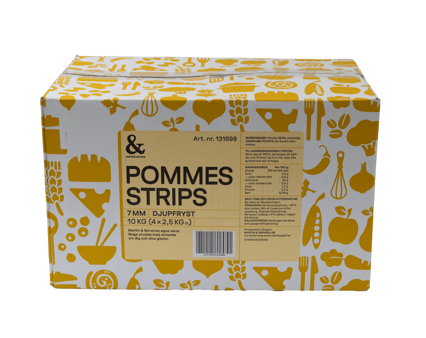 Pommes frites 7mm 2,5kg - Bild 1 av 3