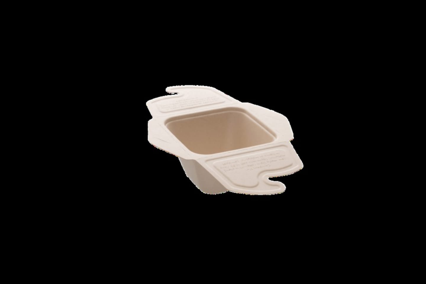 Hämtbox bagasse 500ml 13X13CM 150st