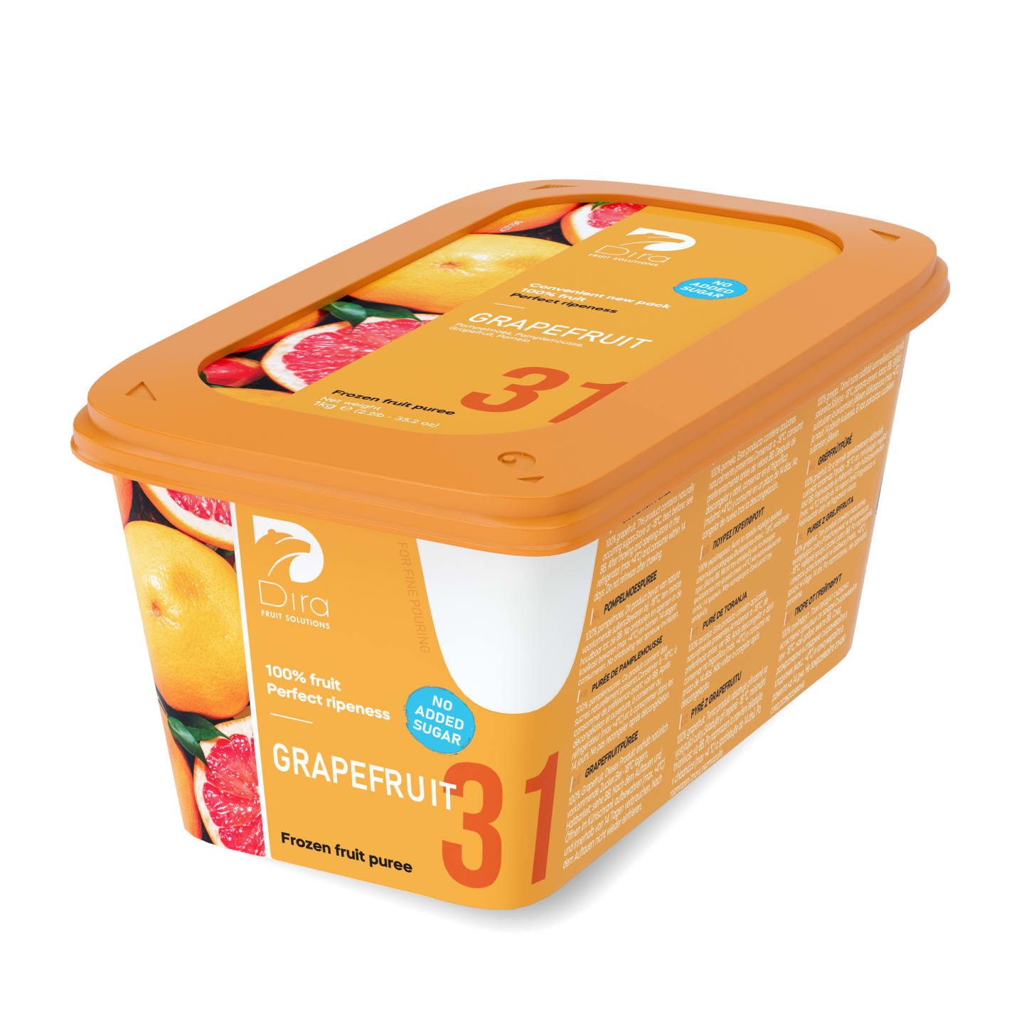Puré röd grapefrukt osötad 1kg