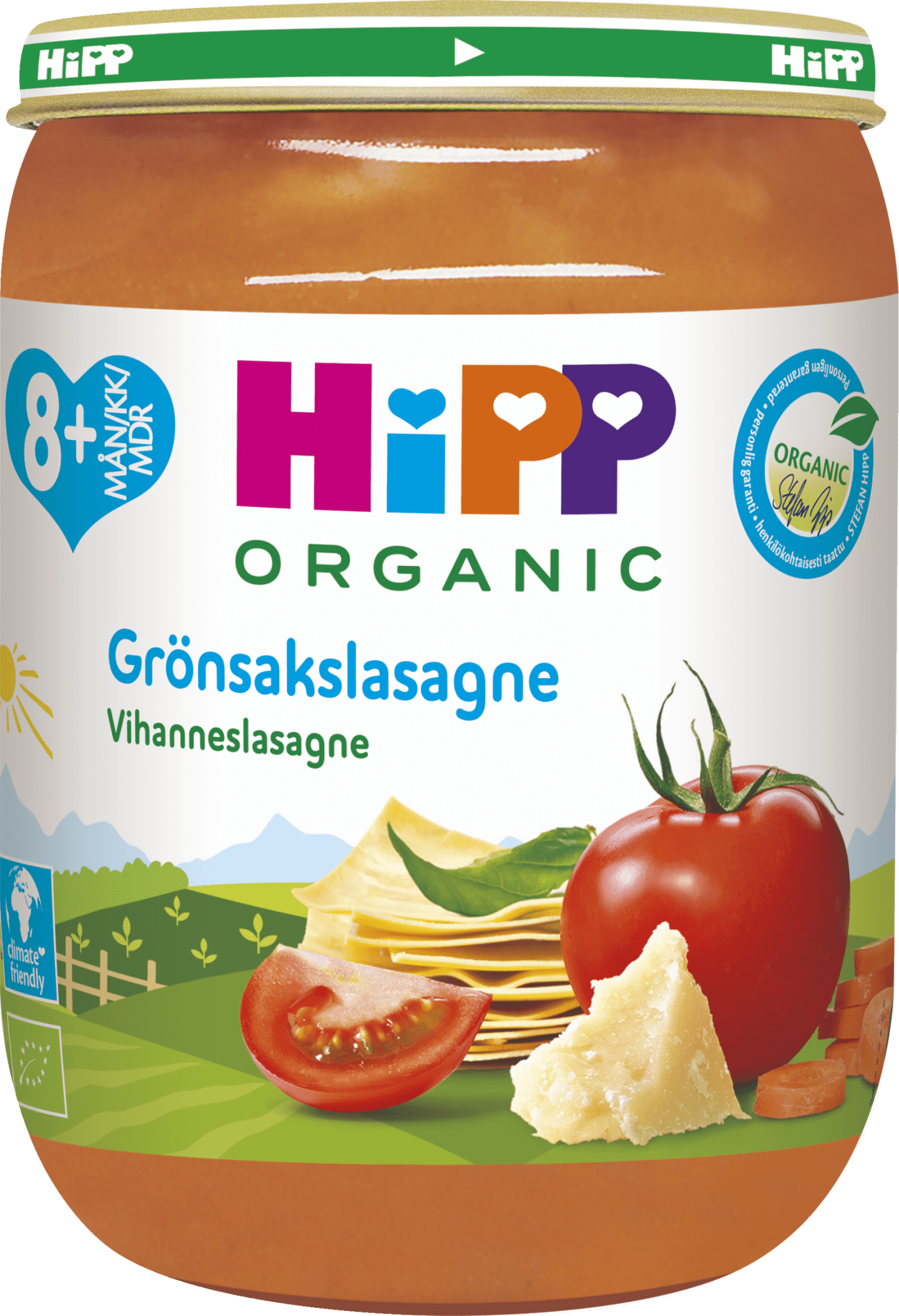 Hipp Grönsakslasagne 8m 190g
