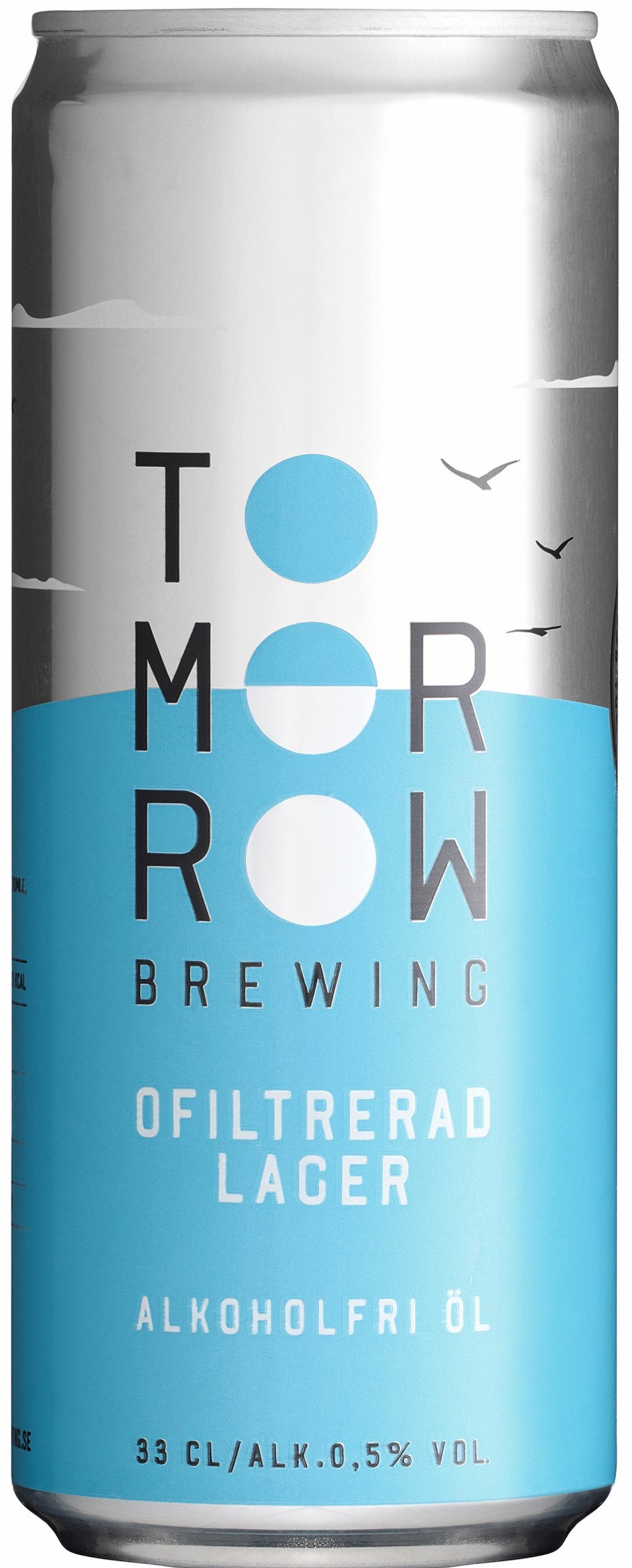 Tomorrow Brewing ofiltrerad lager 0,5% 33cl