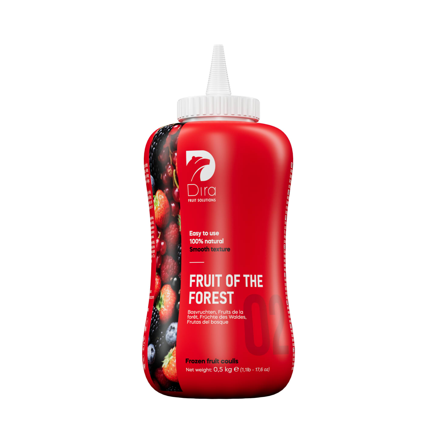 Coulis röd frukt 500g