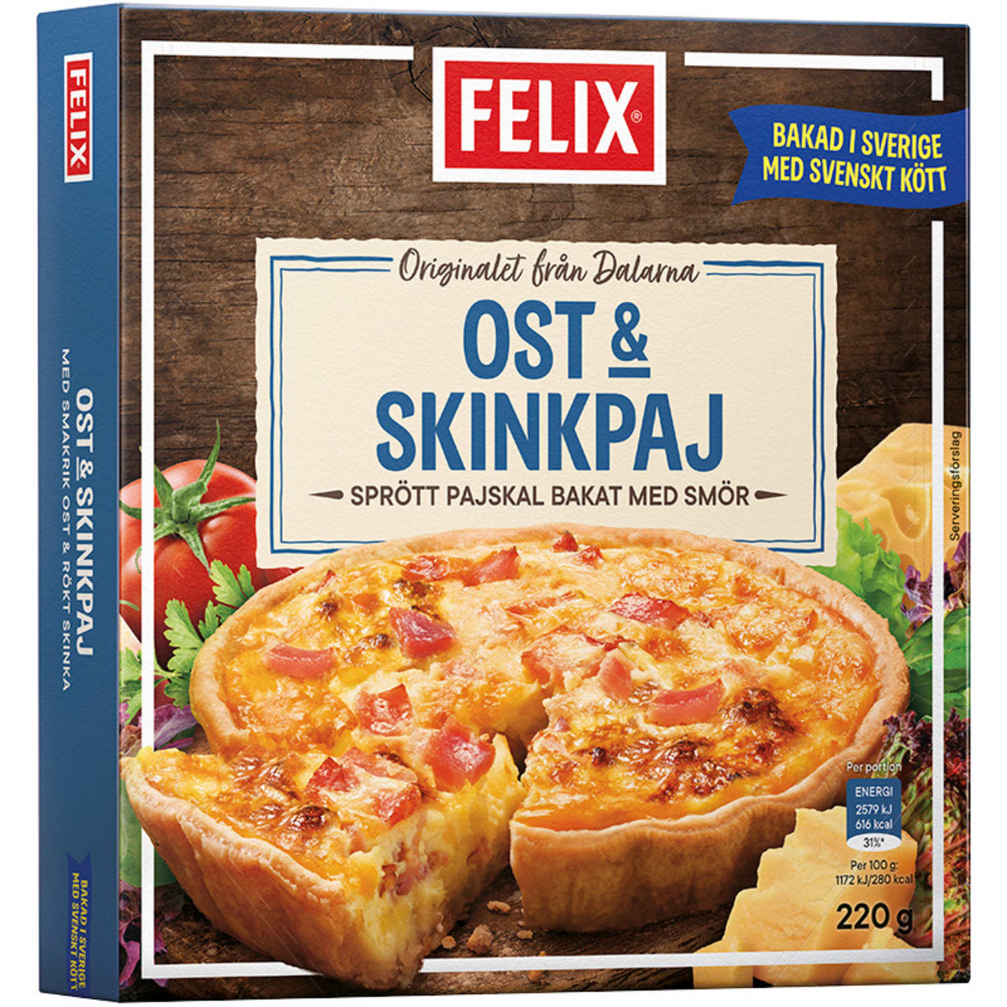 Ost & skinkpaj 220g - Bild 1 av 1