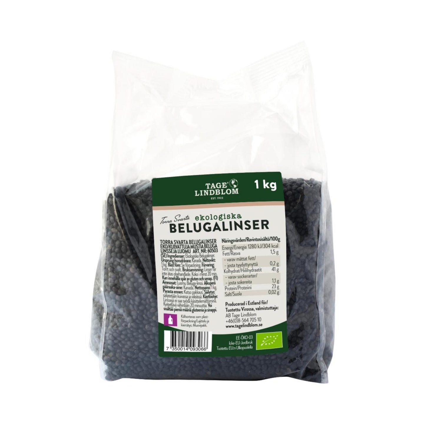 Svarta belugalins eko 1kg