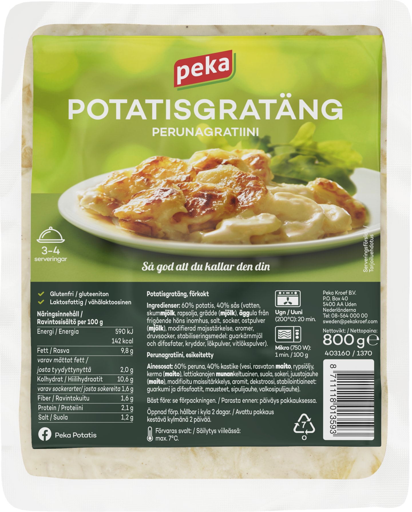 Potatisgratäng 800g