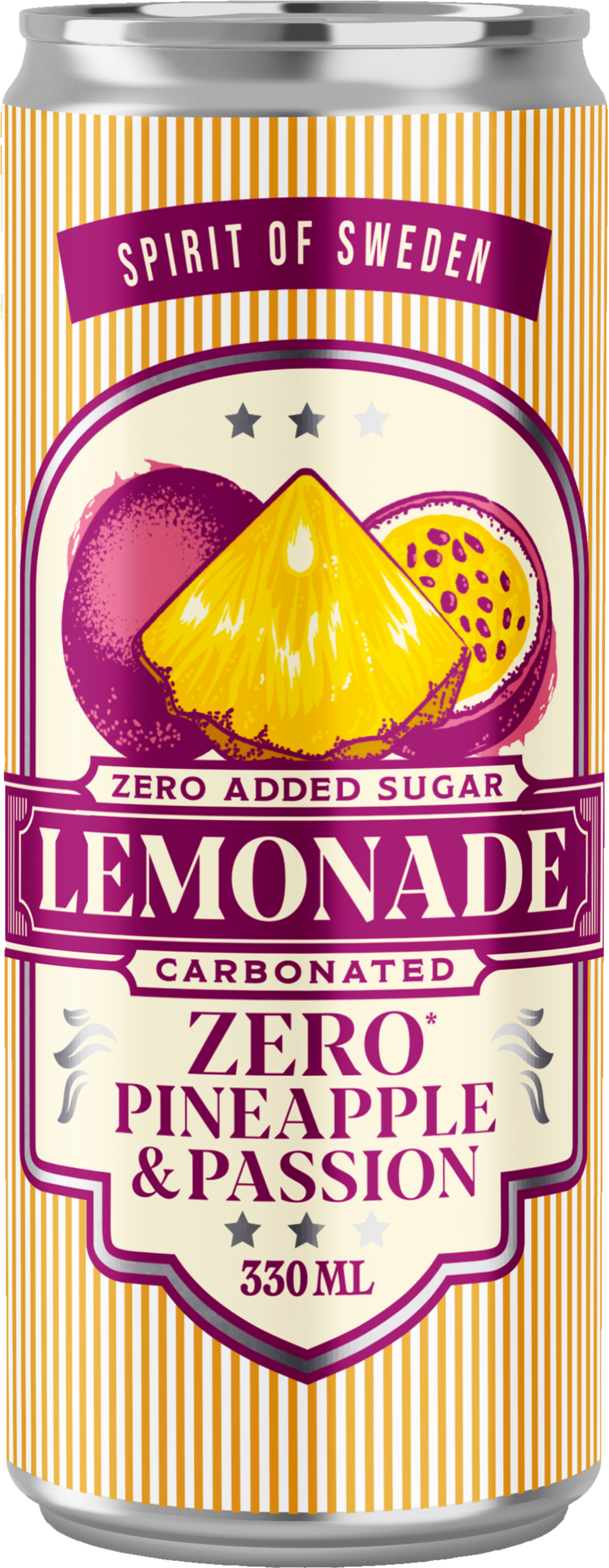 Lemonad Pineapple & Passion Zero 33cl