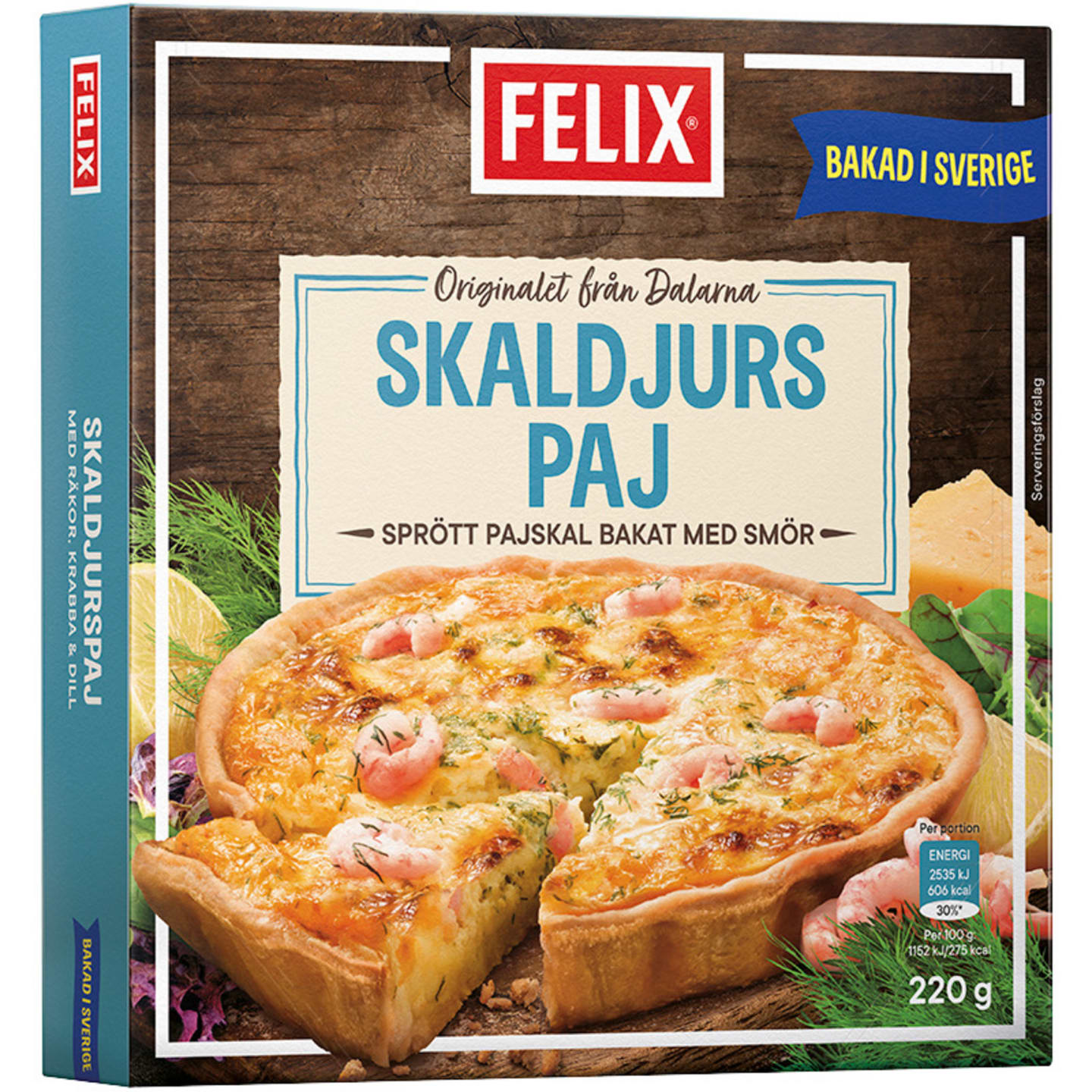 Skaldjurspaj 220g