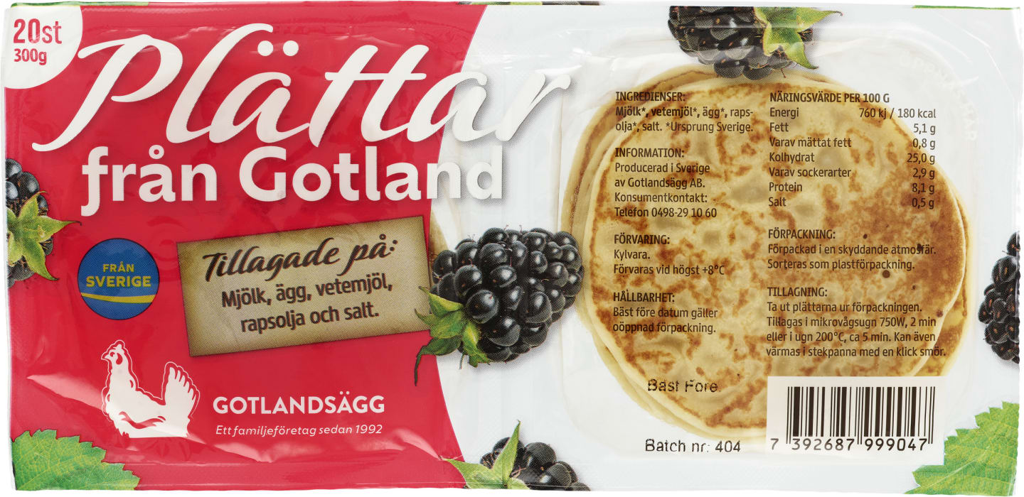 Plättar 300g