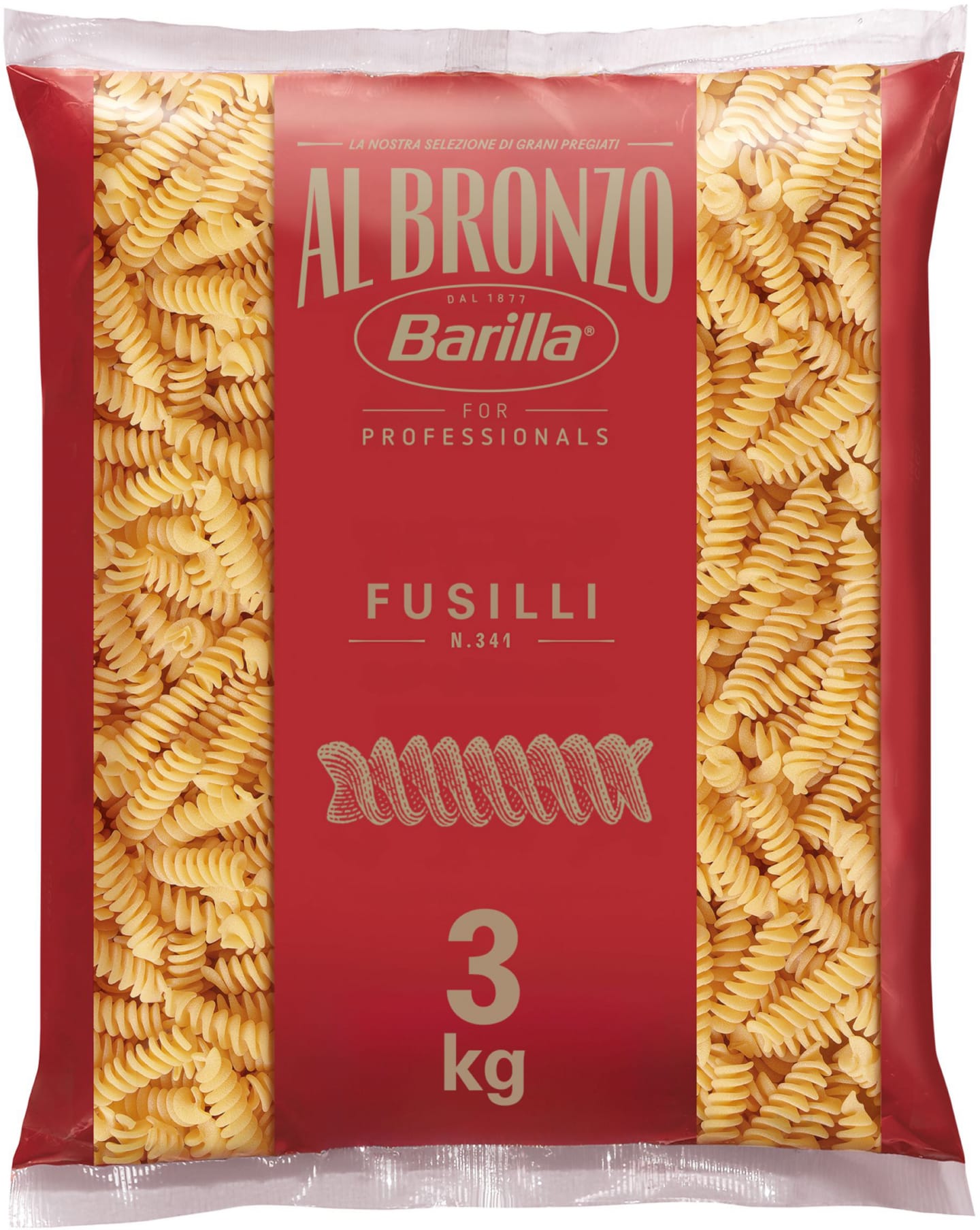 Pasta Fusilli Al Bronzo 3kg