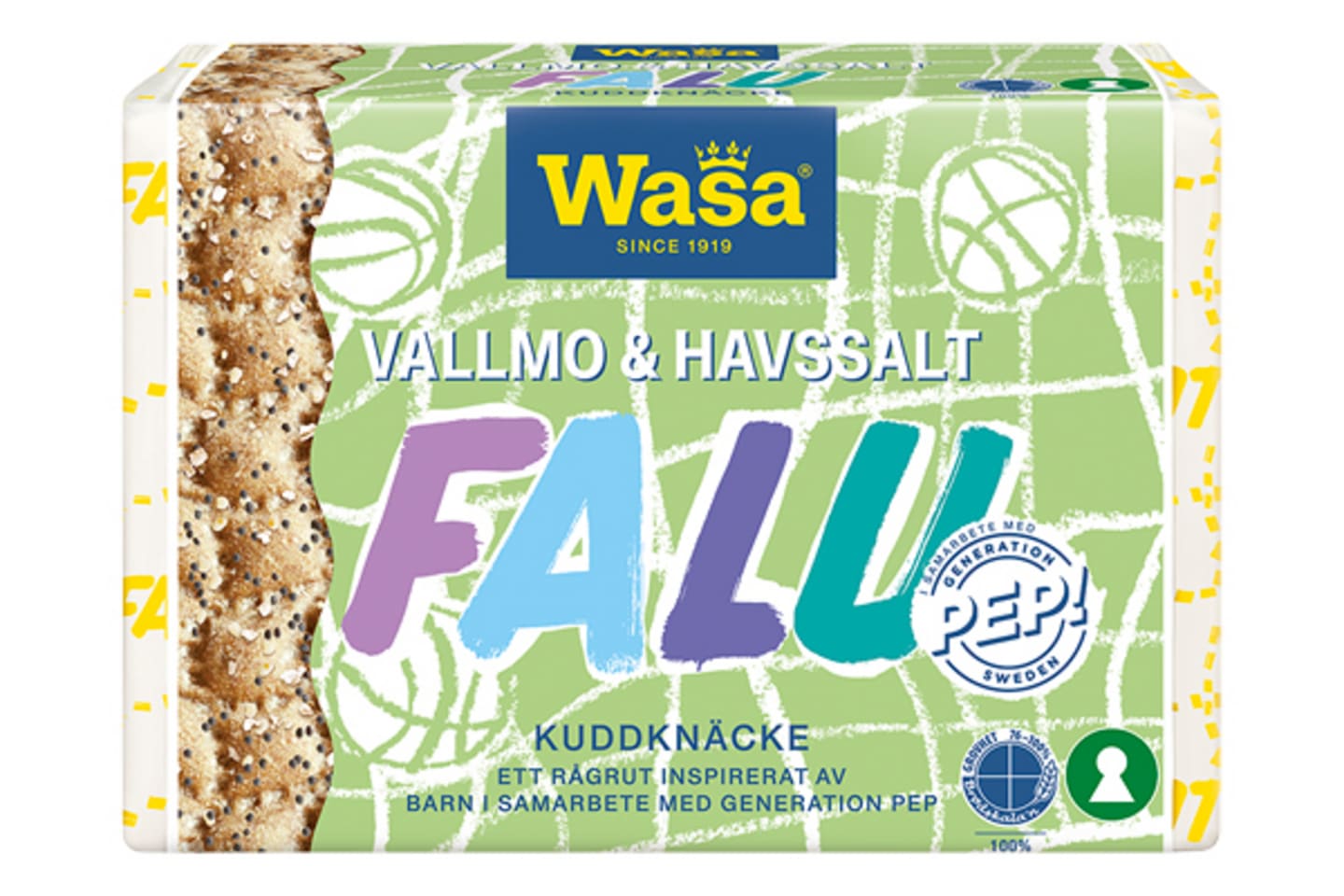 Knäckebröd Falu Vallmo Havssalt 235g