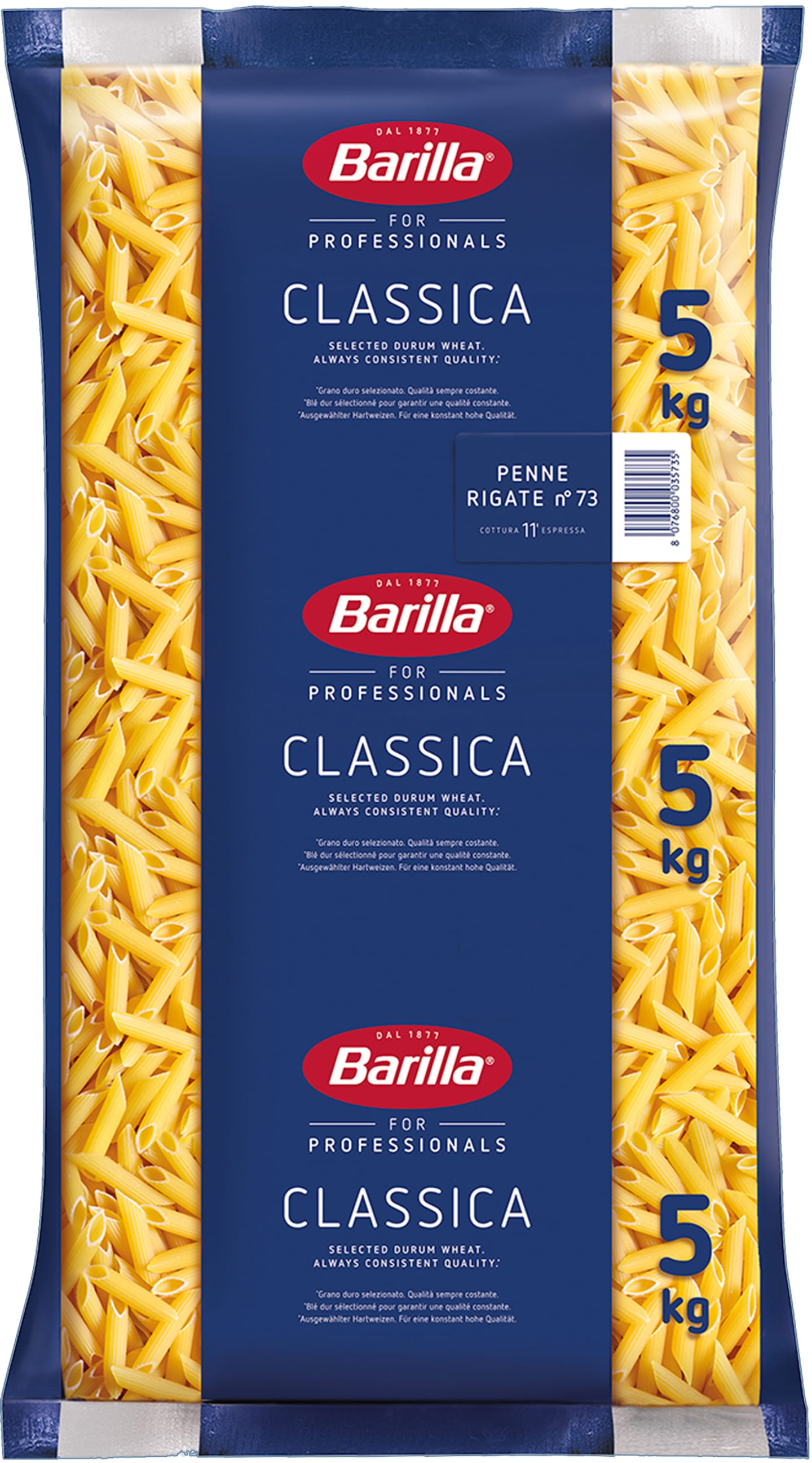 Pasta Penne Rigate 5kg - Bild 1 av 2