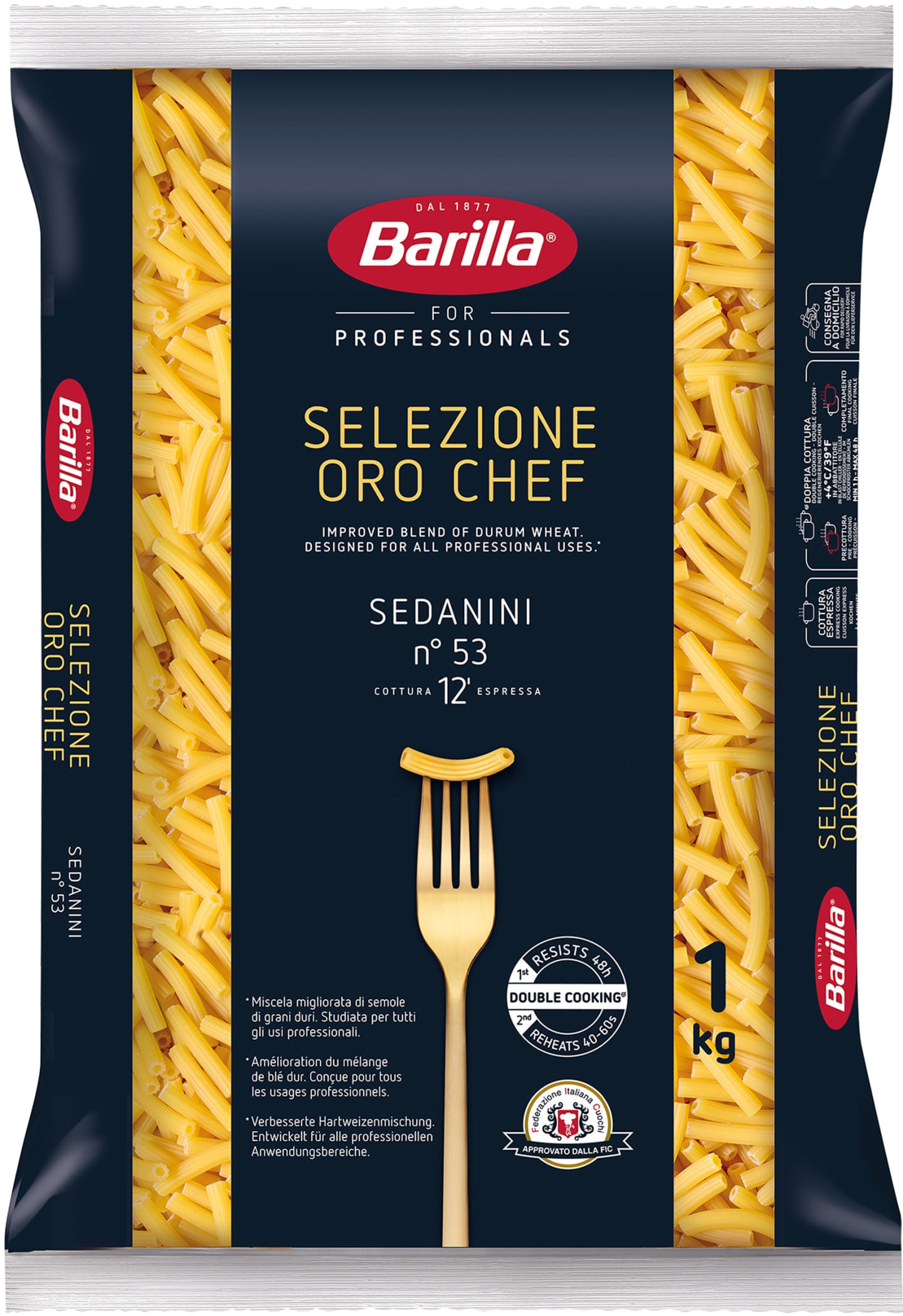 Pasta Sedanini Selezione oro chef 1kg