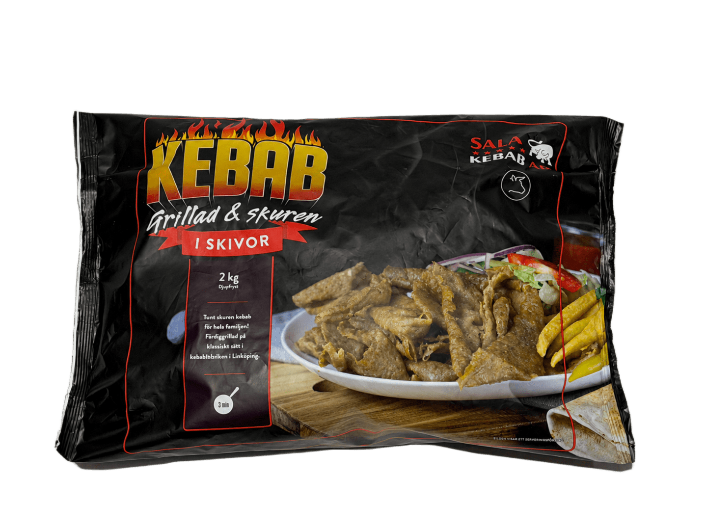 Kebab skivad grillad 2kg